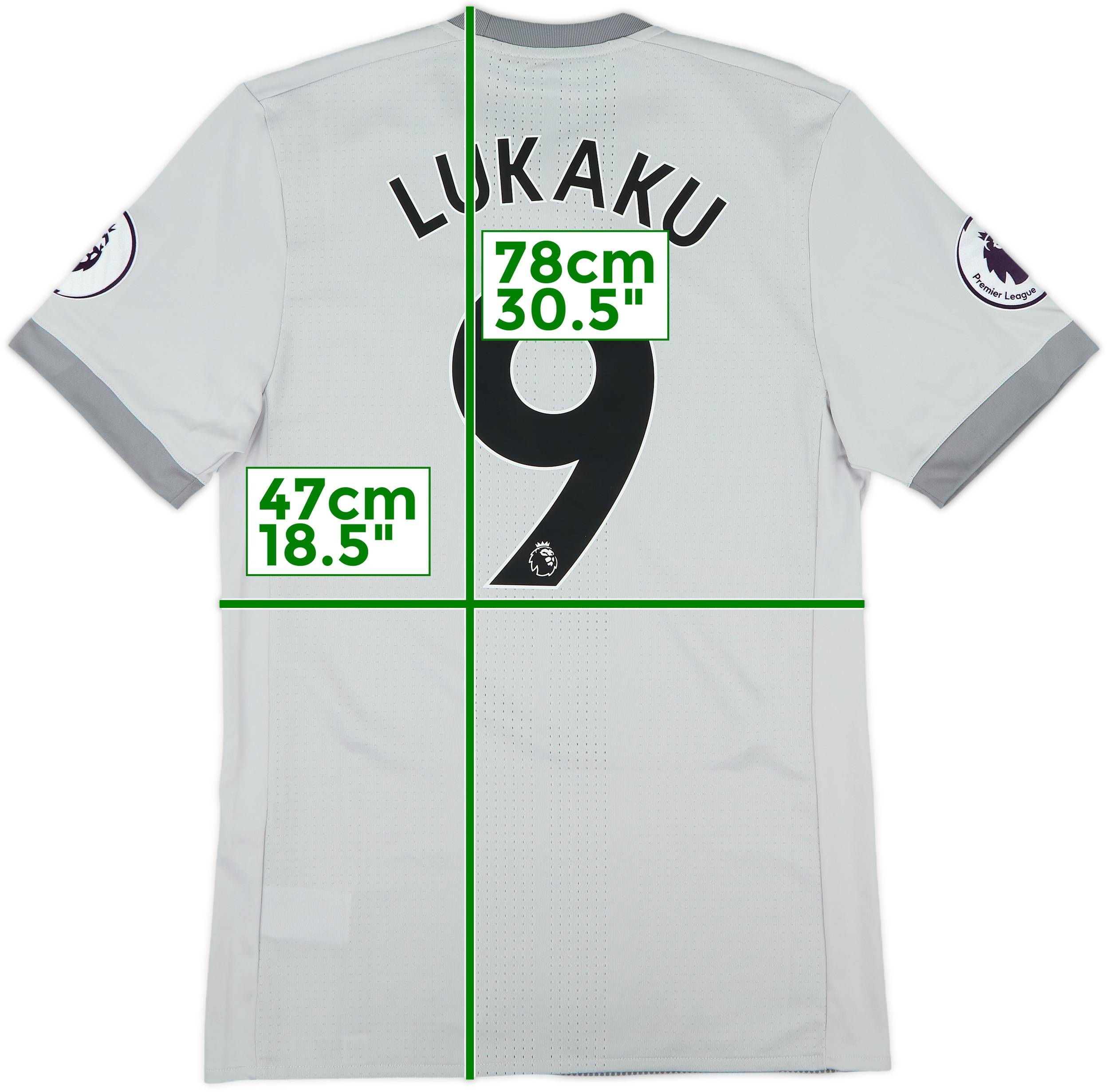 2017-18 Manchester United Authentic Third Shirt Lukaku #9 - 10/10