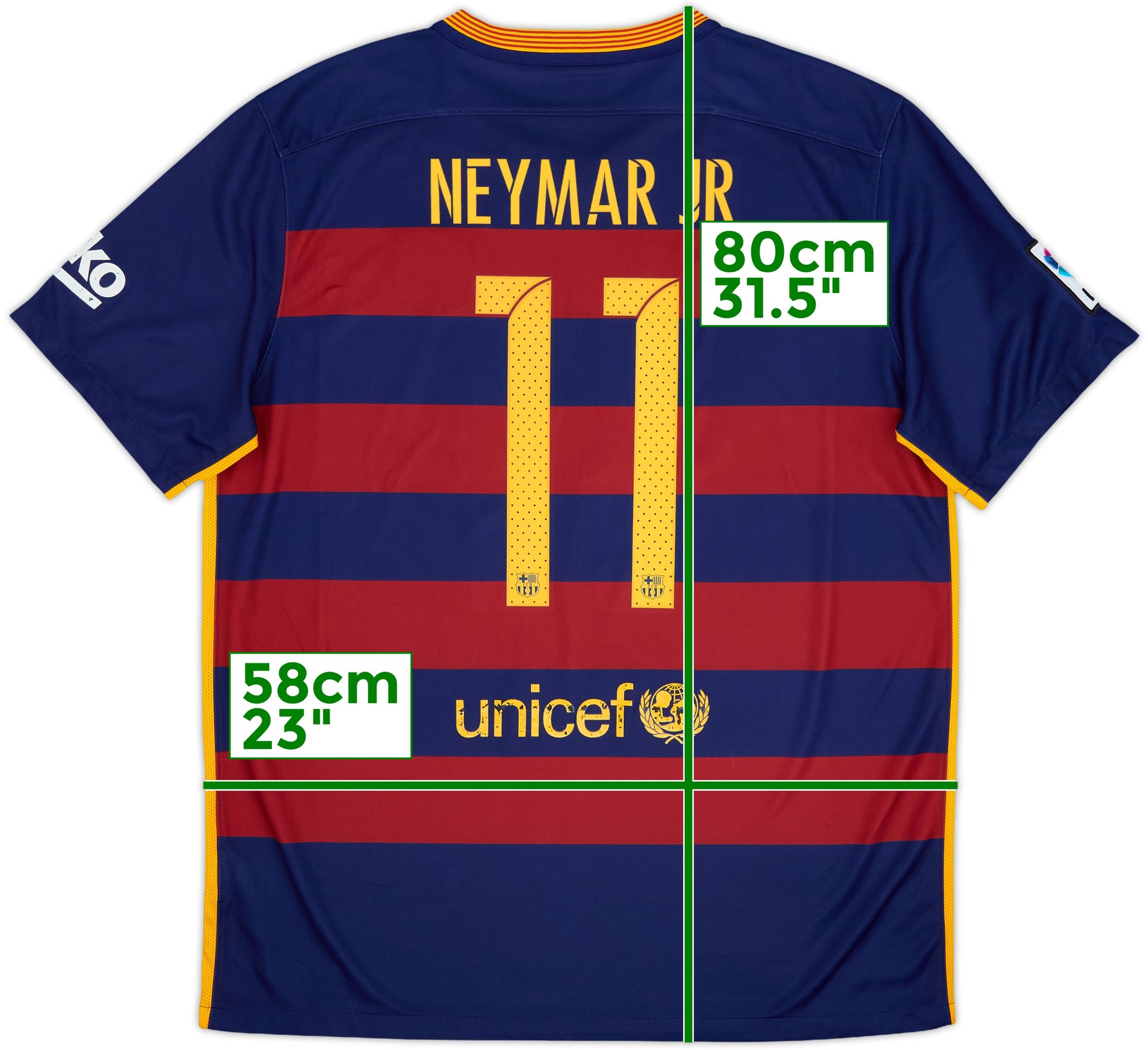 FC Barcelona NEYMAR JR 11番 2015-16 新品未使用 FC Barcelona NEYMAR JR 11番 2015-16 新品未使用