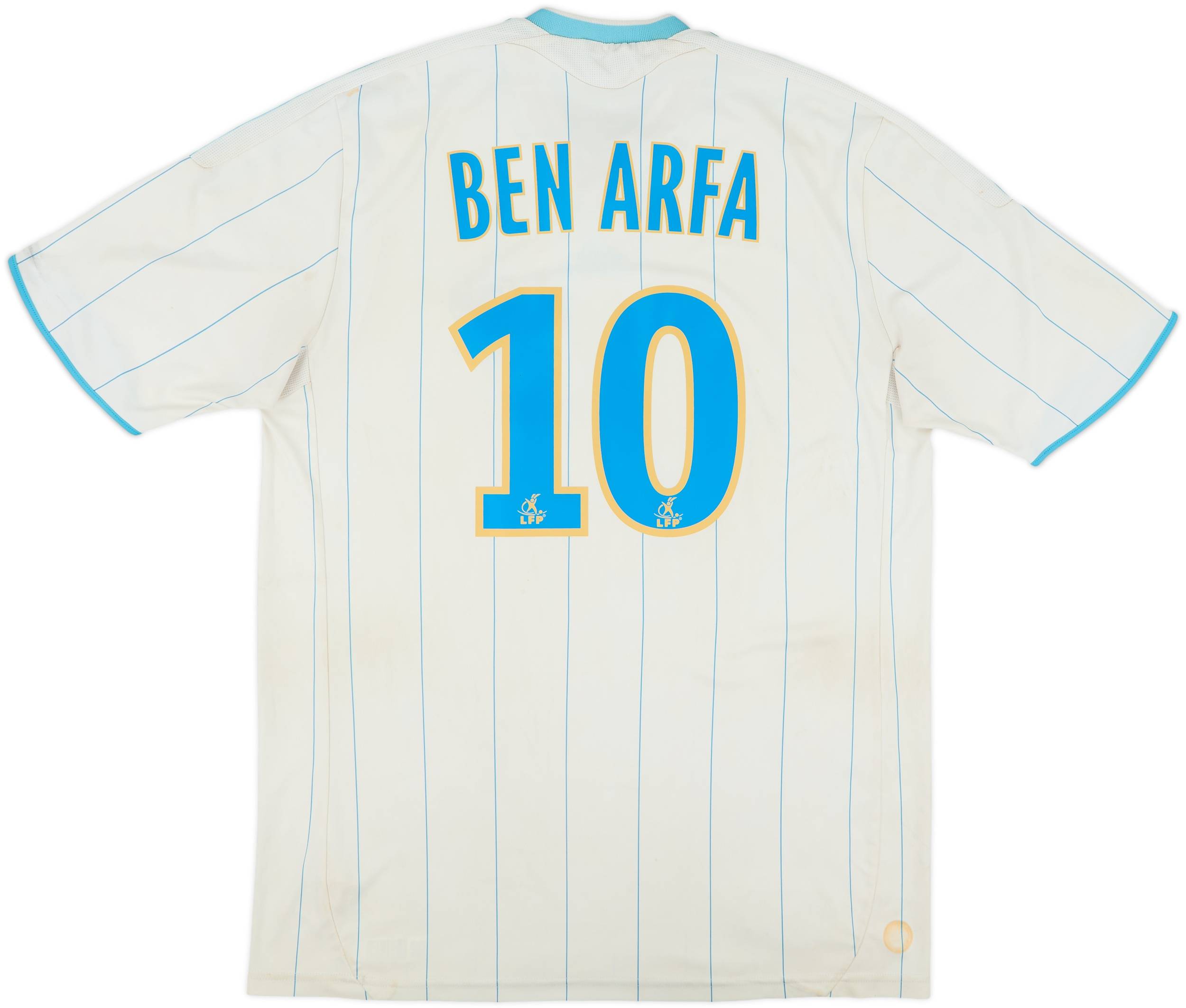 2009-10 Olympique Marseille Home Shirt Ben Arfa #10 - 5/10 - (L)