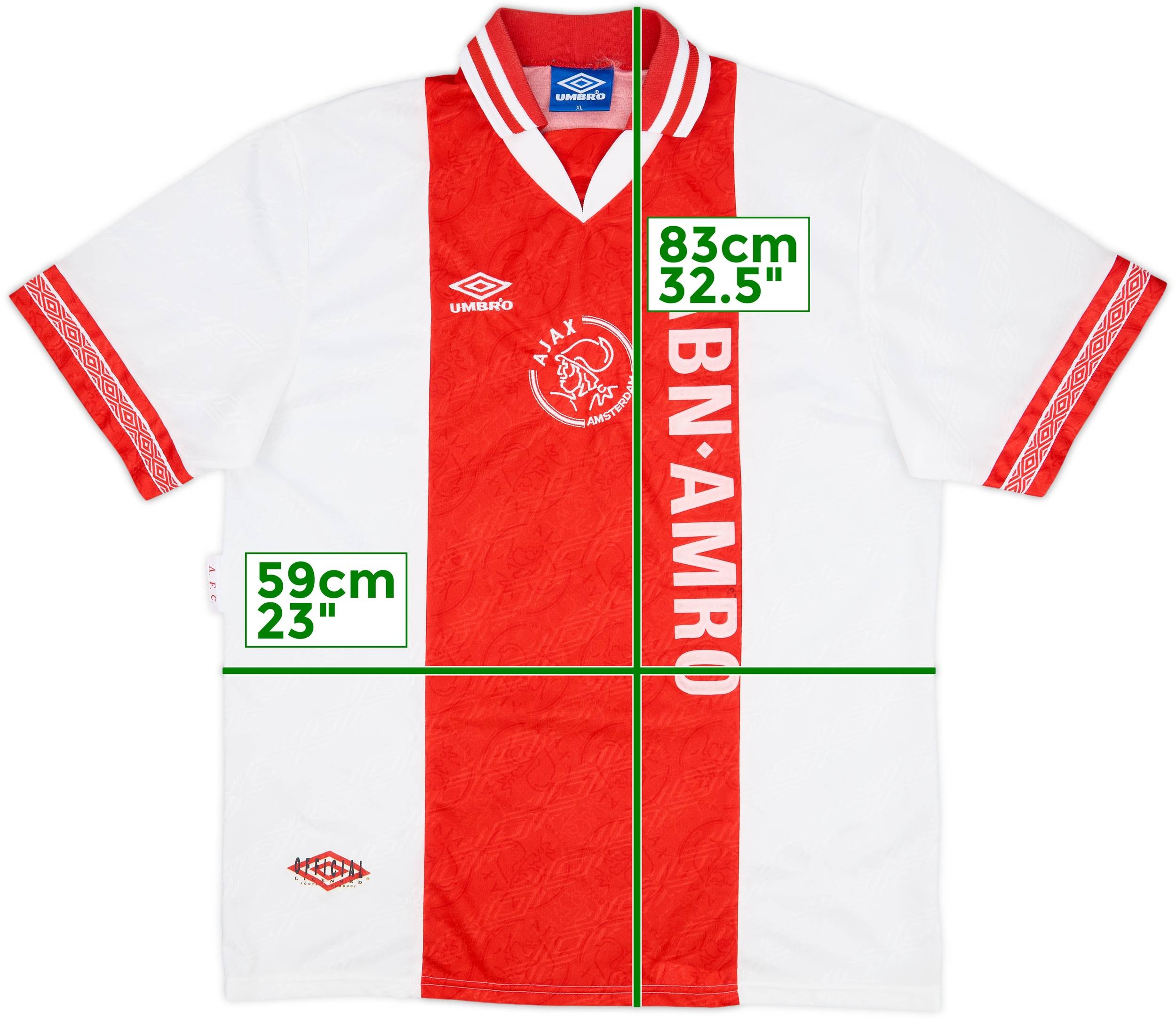 1994-95 Ajax Home Shirt - 8/10 - (XL)