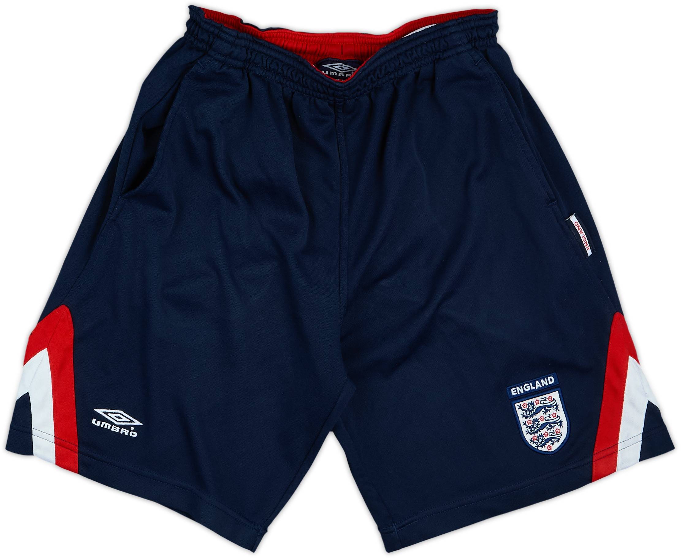 2002-03 England Umbro Training Shorts - 9/10 - (XL.Boys)