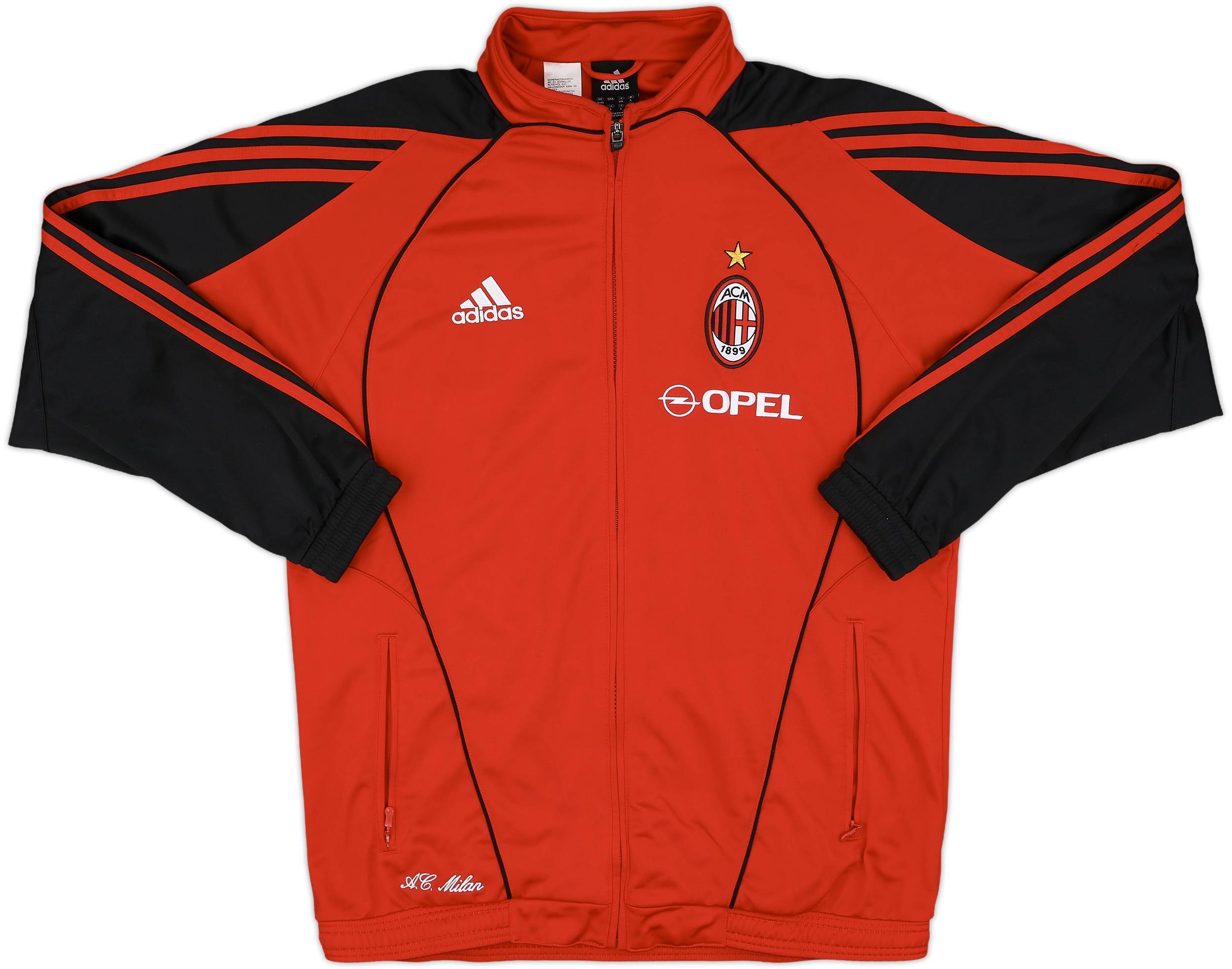 2005-06 AC Milan adidas Track Jacket - 9/10 - (M)