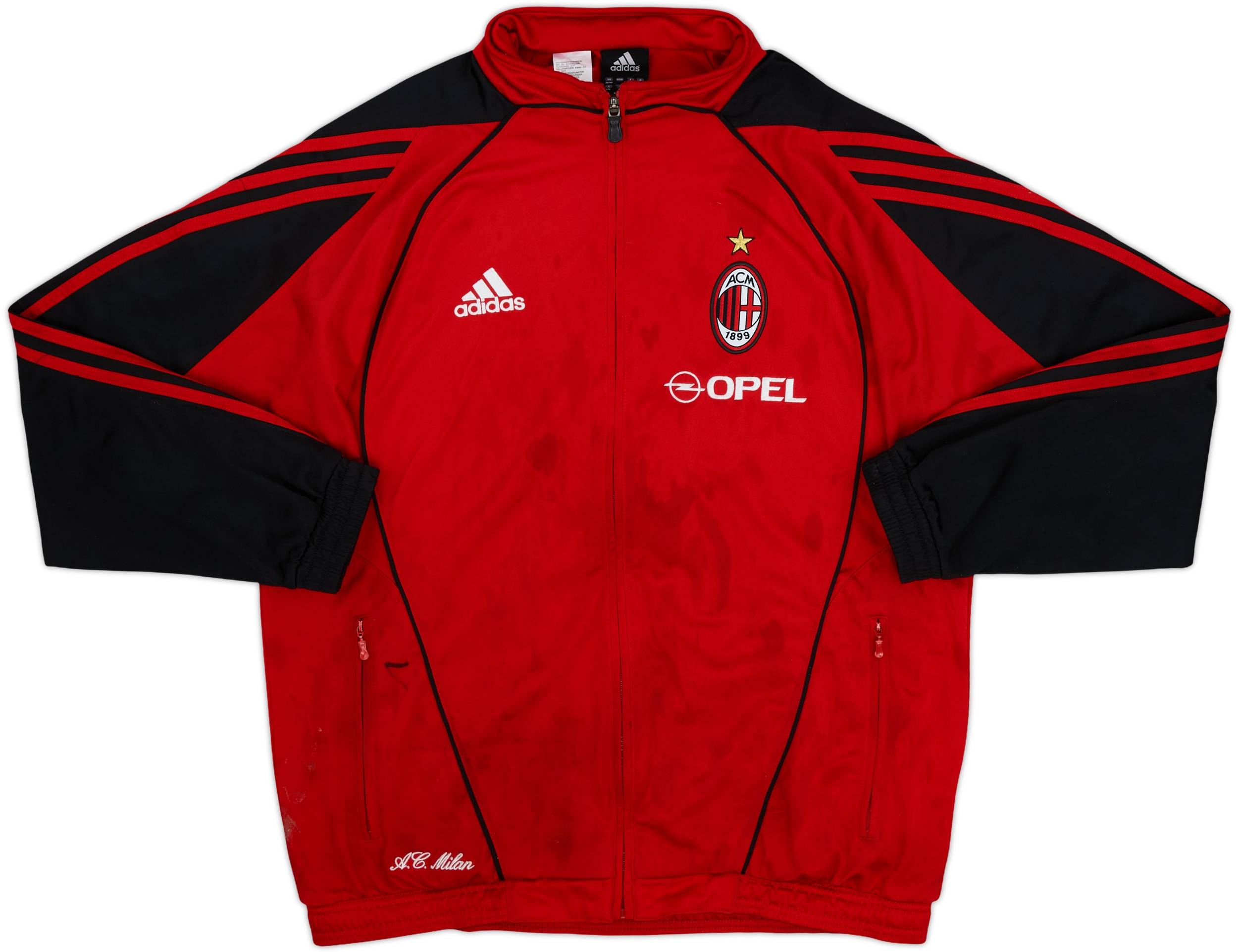 A.C. Milan ジップアップジャケット 黒/赤 AC MILAN FOOTBALL NRGY+ BLACK JACKET | AC Milan Store