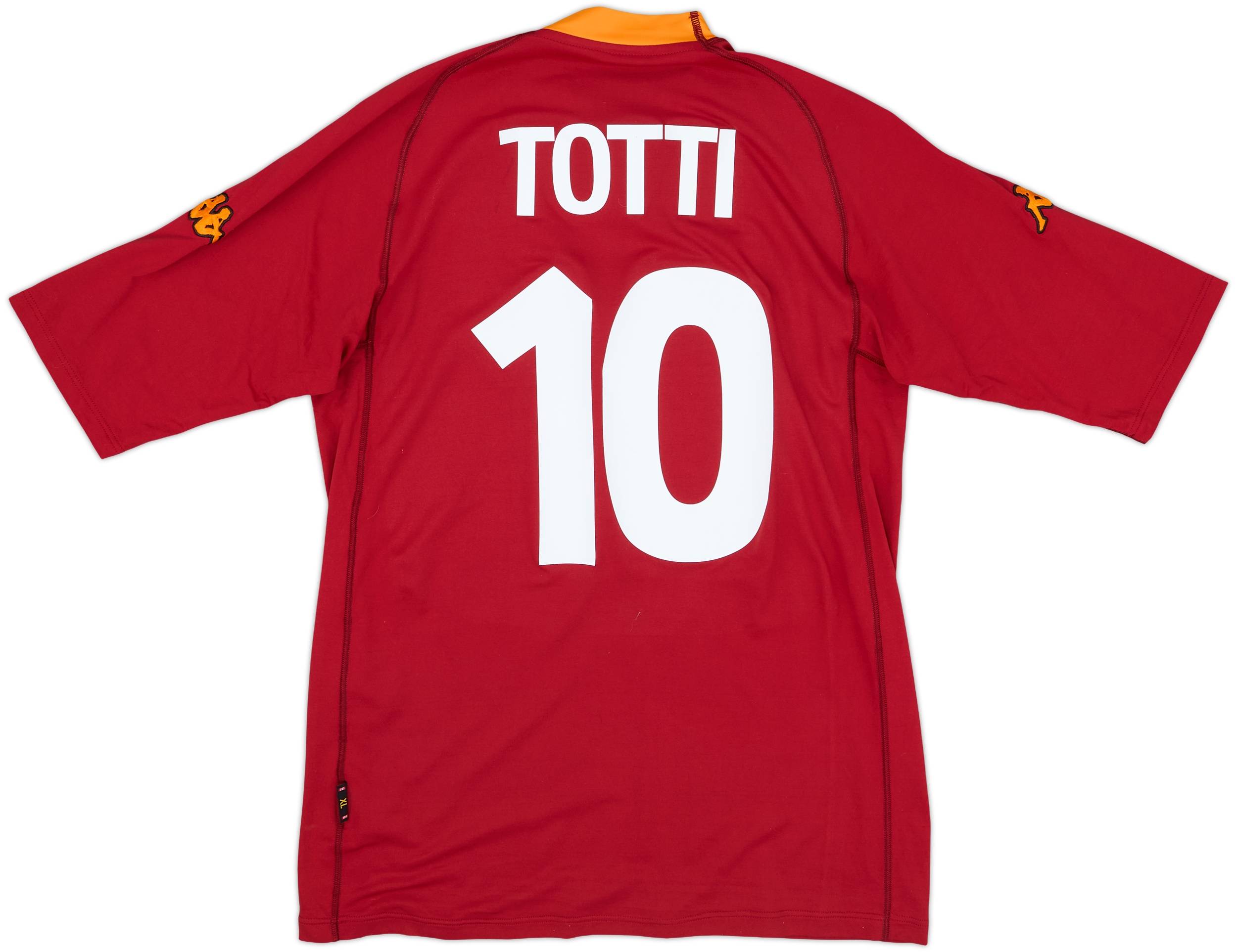 2000-01 Roma Home Shirt Totti #10 - 8/10 - (XL)
