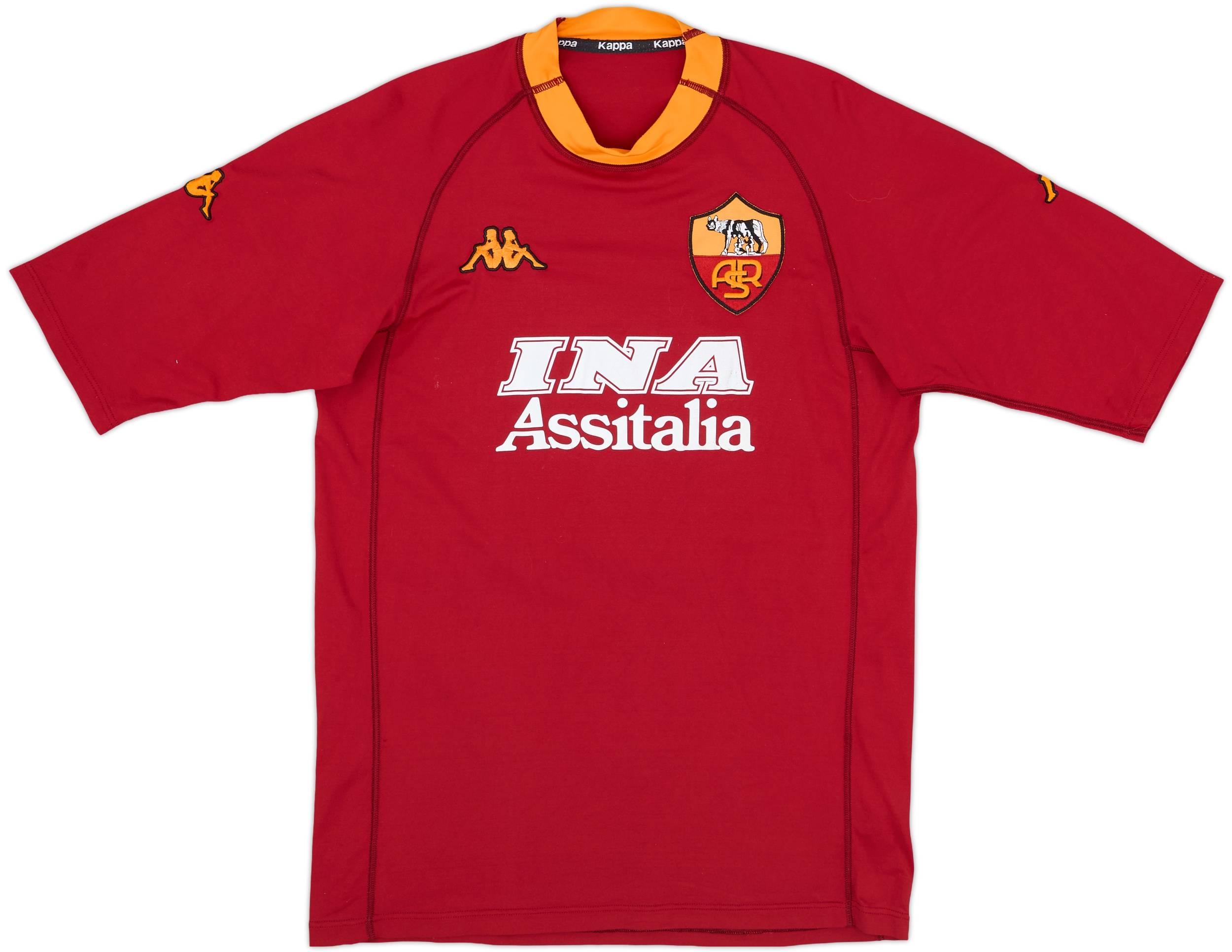 2000-01 Roma Home Shirt Totti #10 - 8/10 - (XL)