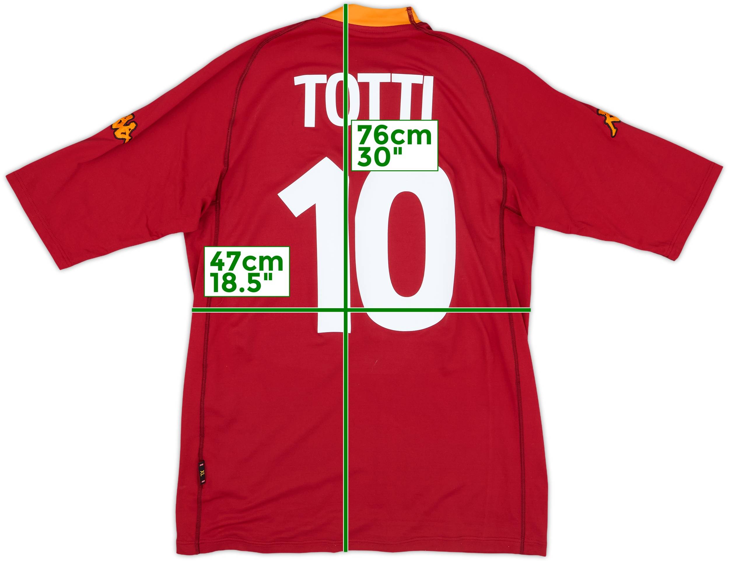 ウェア 04-05 ROMA TOTTI #10 2004-05 Roma Home Shirt Totti #10 - 5/10 - (L)