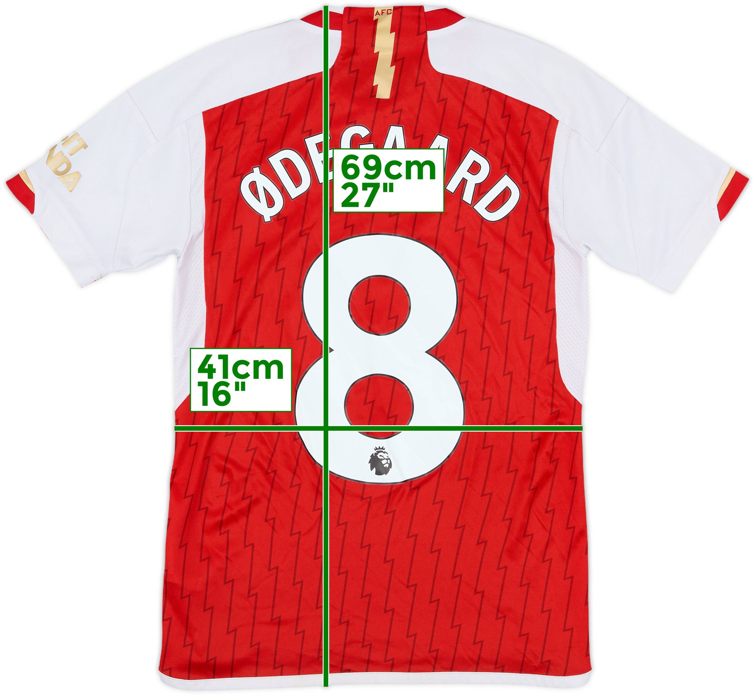 2023-24 Arsenal Home Shirt Ødegaard #8 - 5/10 - (XS)