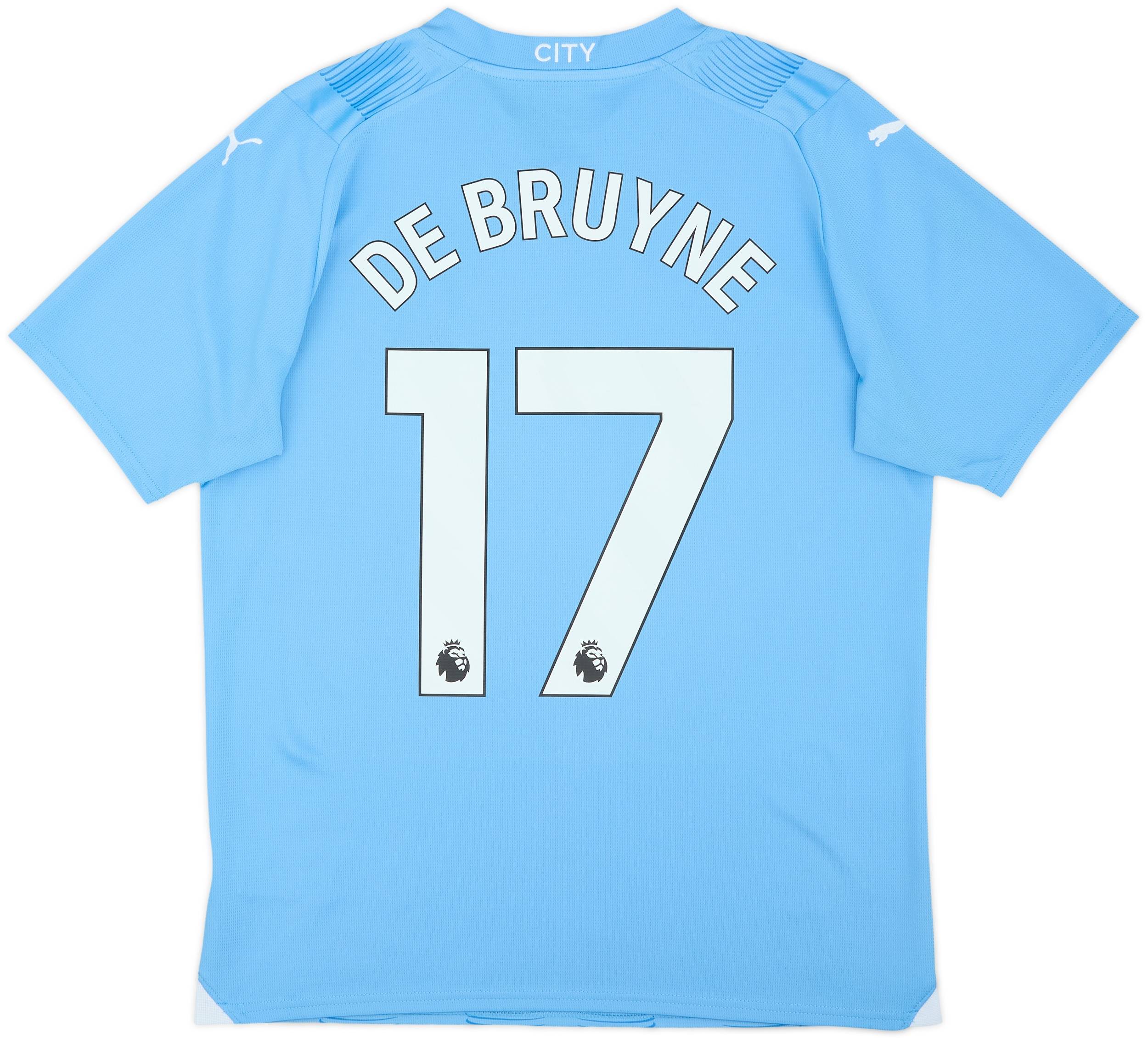 2023-24 Manchester City Home Shirt De Bruyne #17 - 9/10 - (M)
