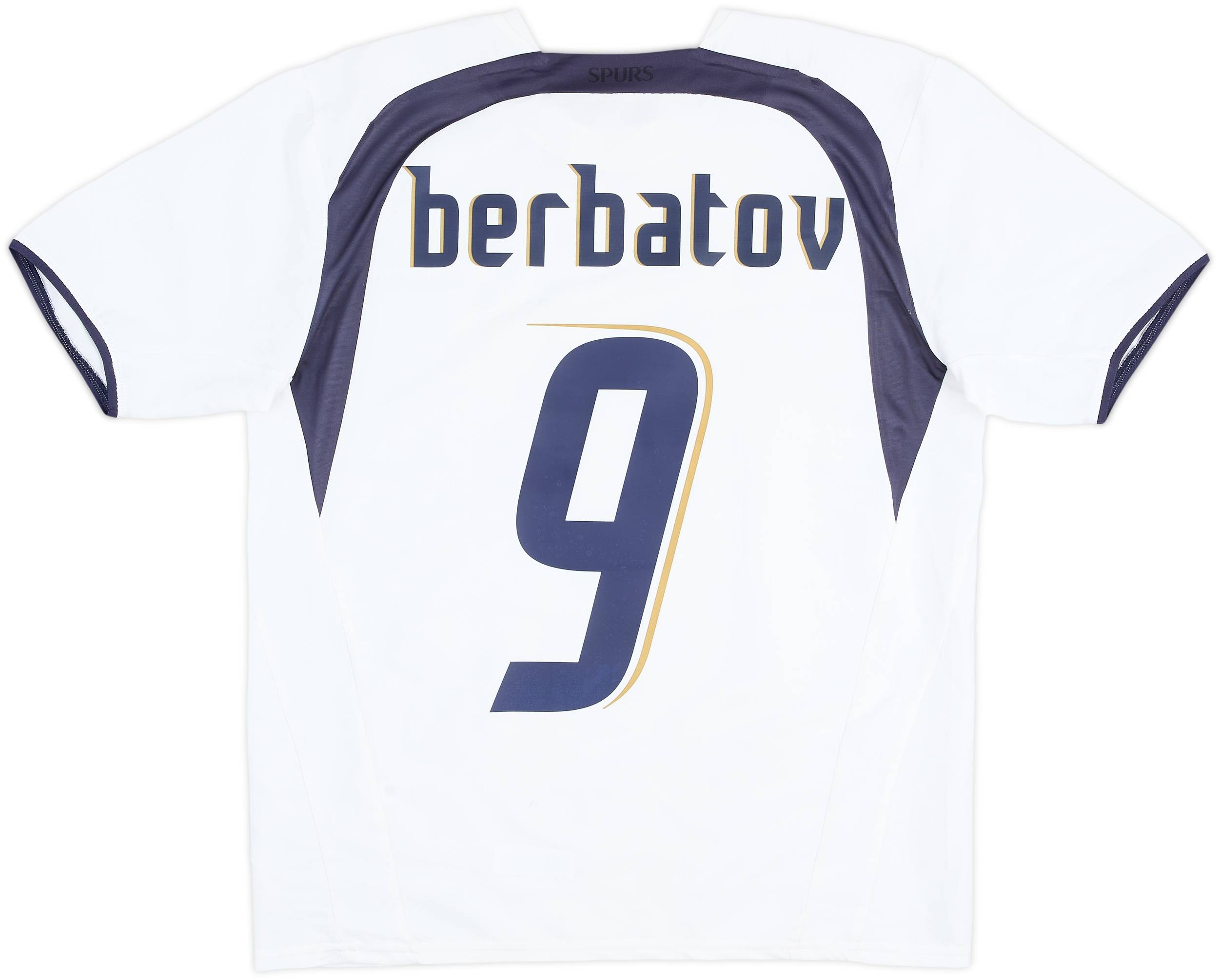 2006-07 Tottenham Home Shirt Berbatov #9 - 8/10 - (M)
