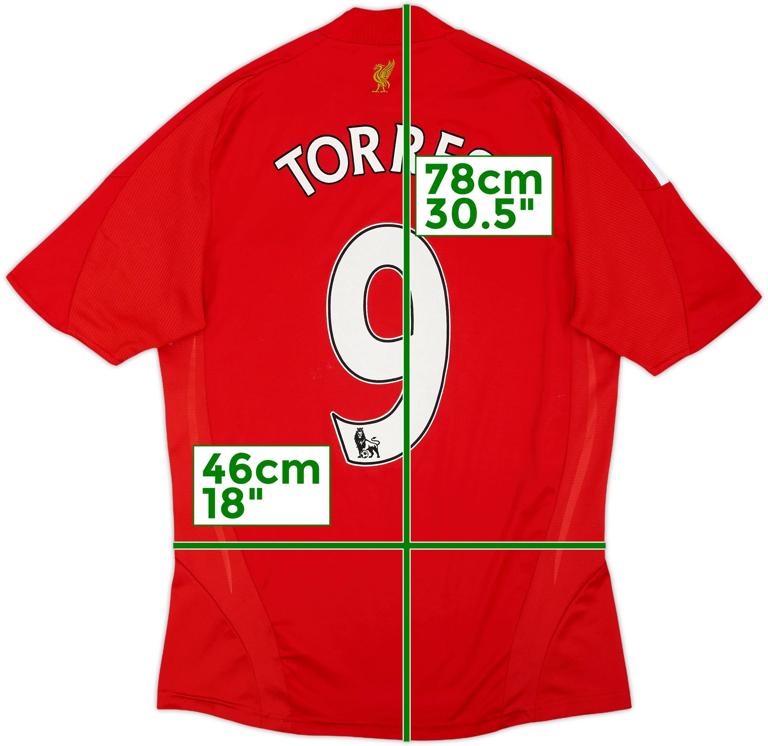 2008-10 Liverpool Home Shirt Torres #9 - 5/10 - (S)