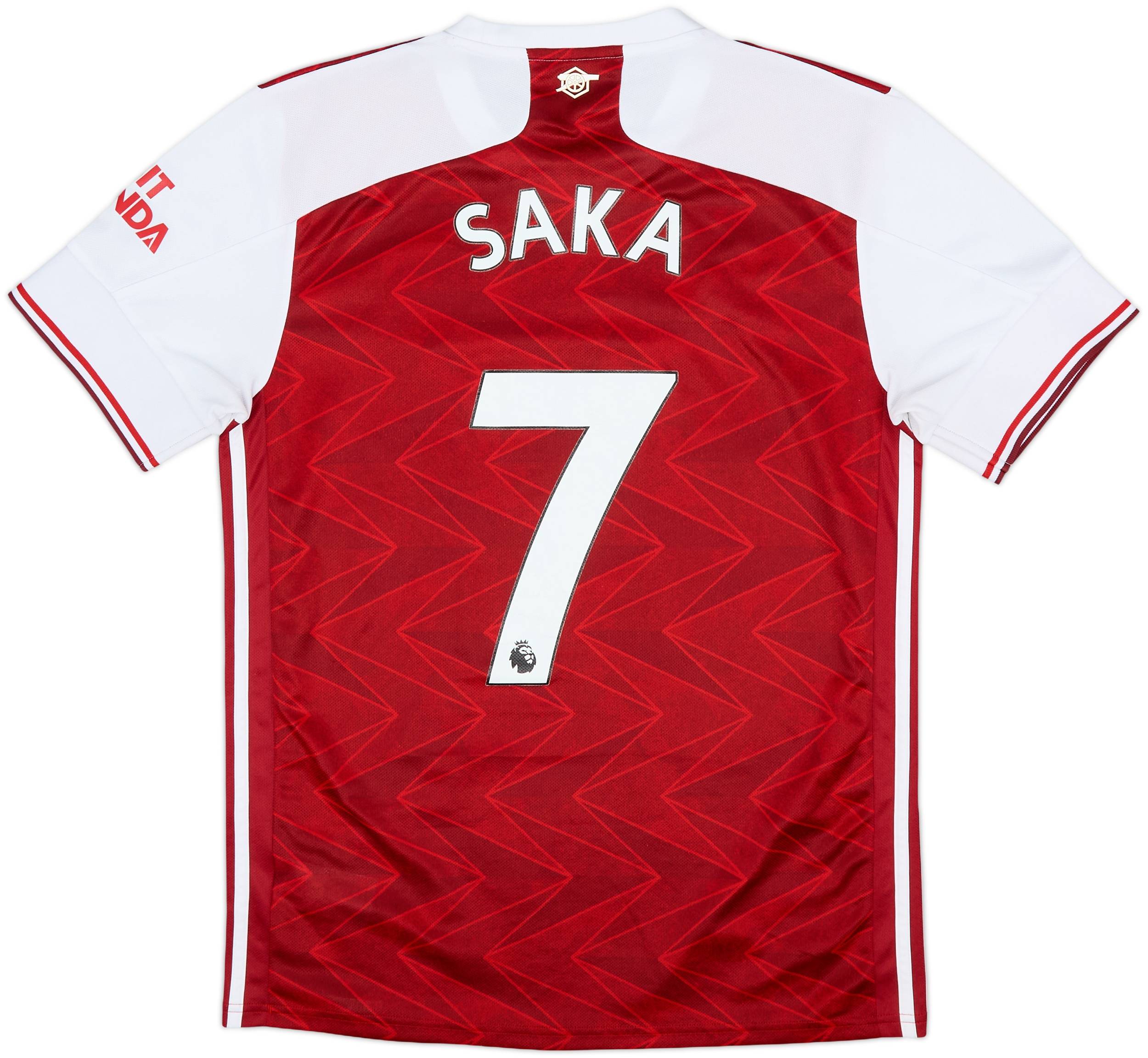 2020-21 Arsenal Home Shirt Saka #7 - 5/10 - (M)