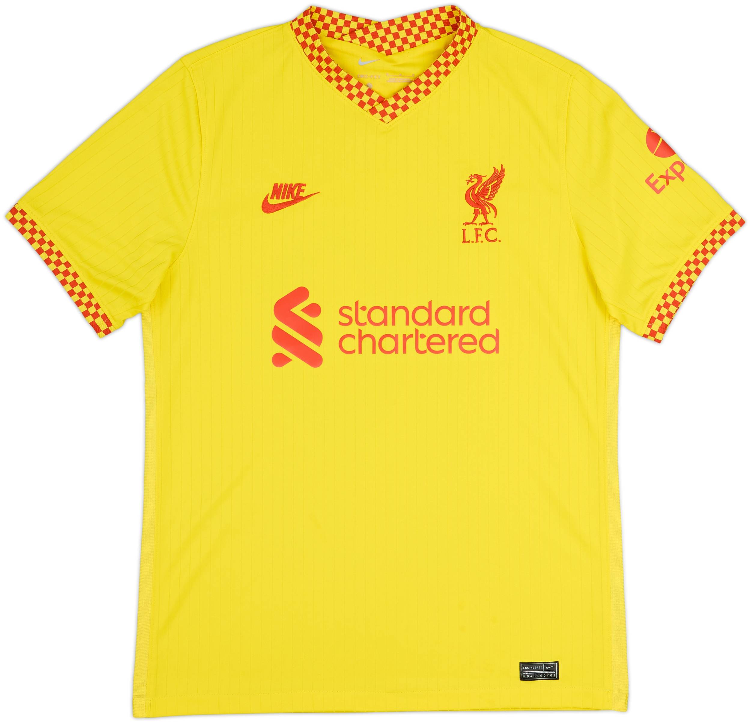 リバプールFC イエローユニフォーム MANÉ 10 M 2021-22 Liverpool Third Shirt Mane #10 - 7/10 - (M)