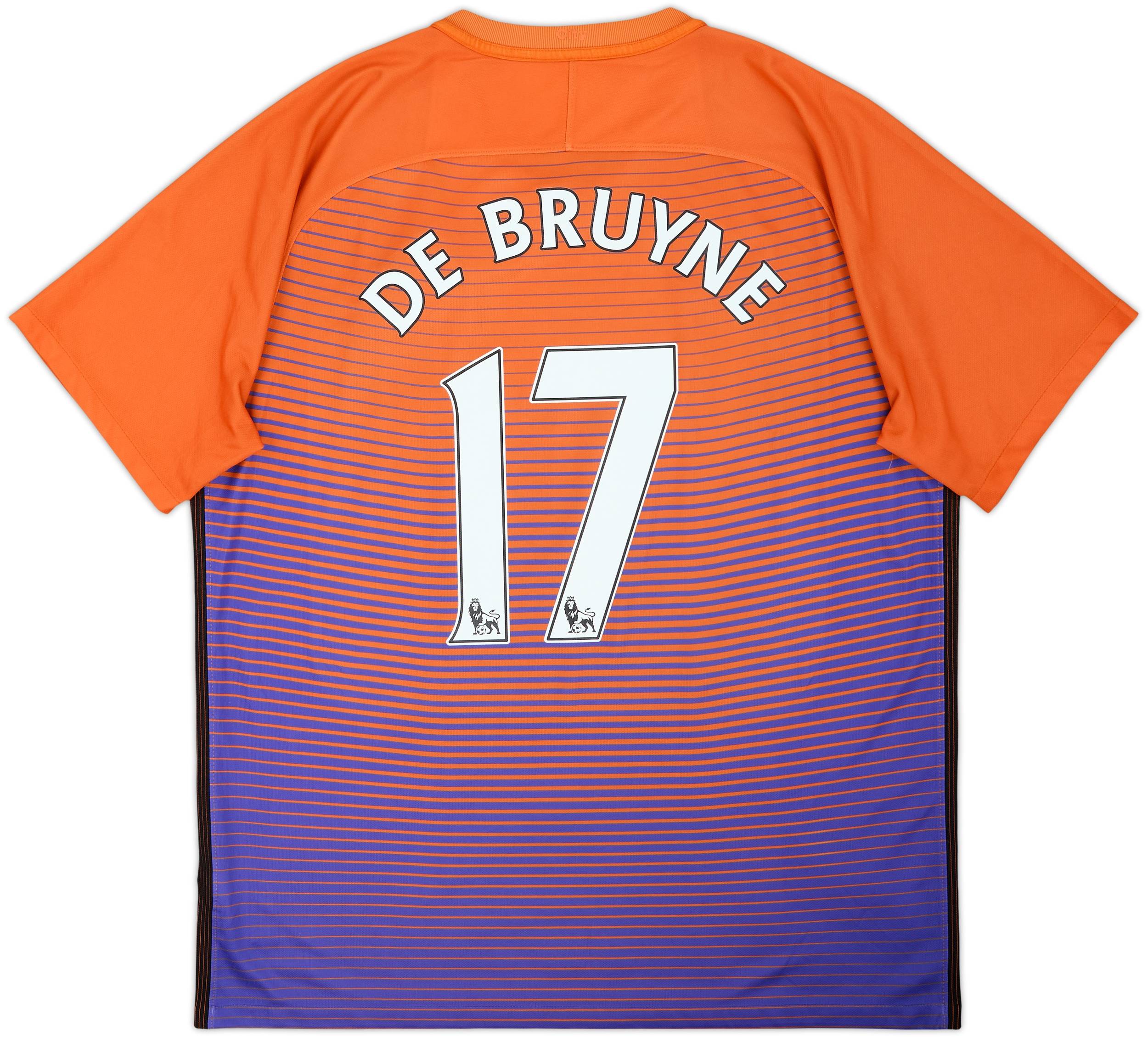 2016-17 Manchester City Third Shirt De Bruyne #17 - 8/10 - (XL)