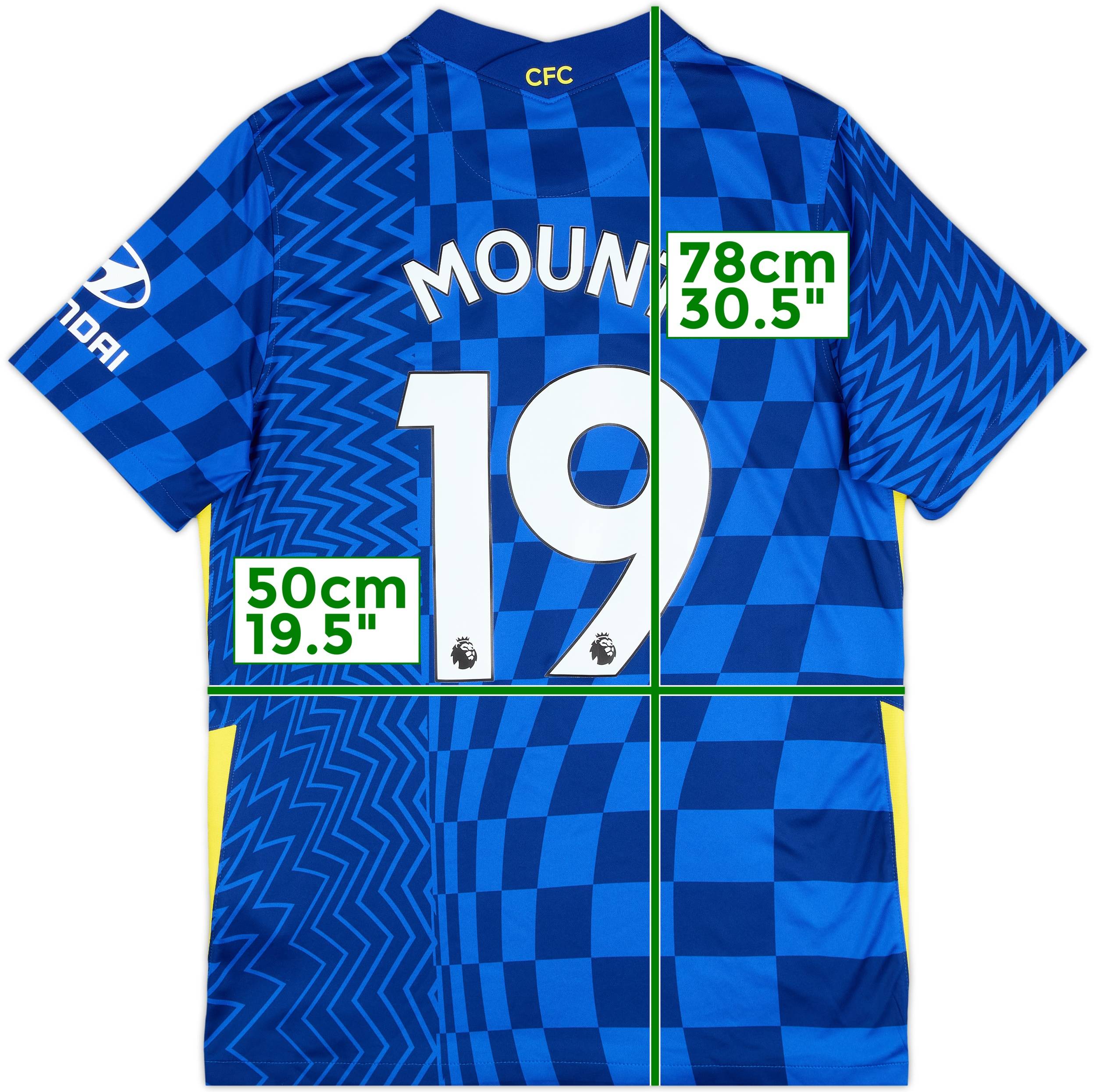 Chelsea FC MOUNT 19番 シャツ 2021-22 Chelsea Home Shirt Mount #19 - 9/10 - (L)