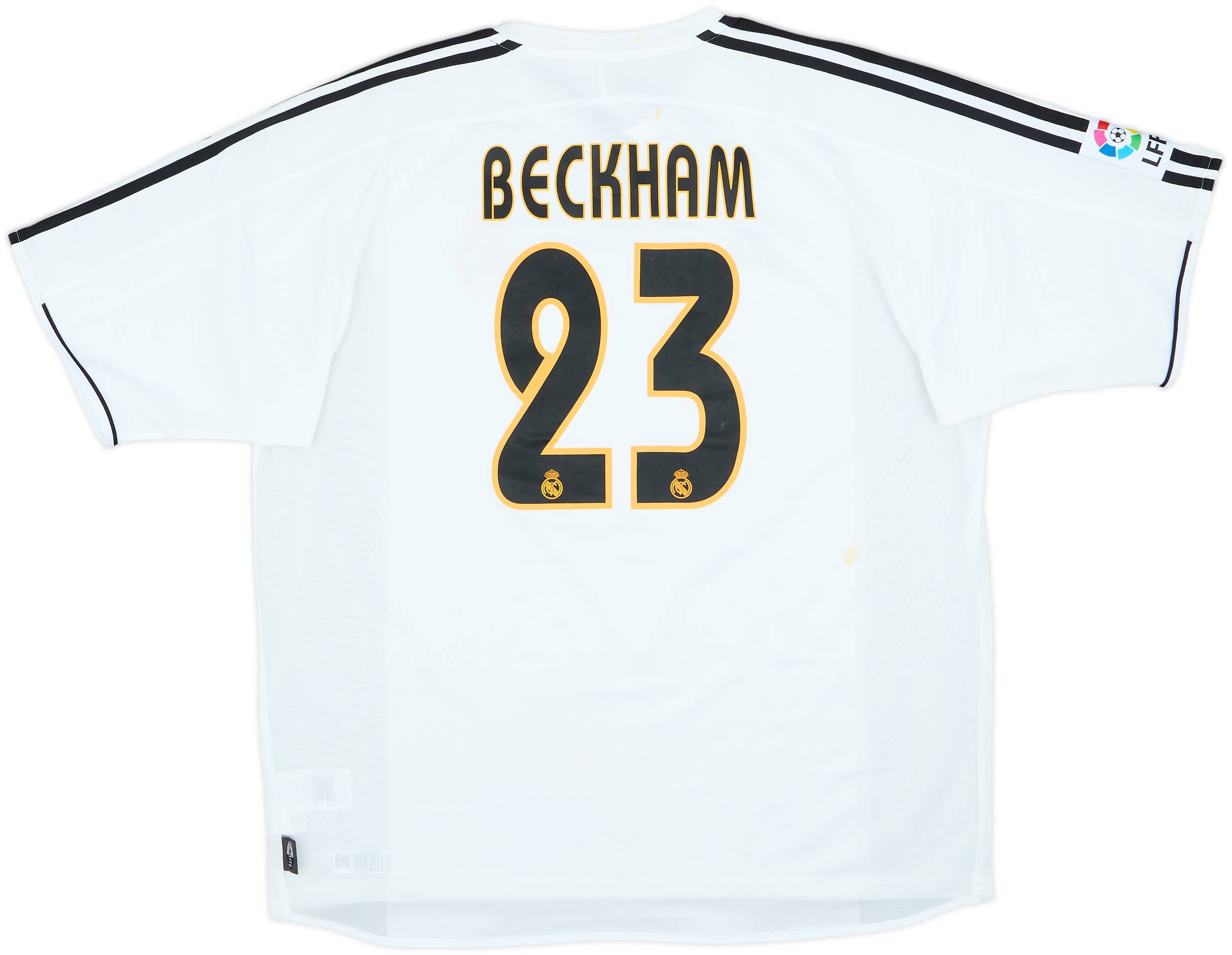2003-04 Real Madrid Home Shirt Beckham #23 - 5/10 - (XL)