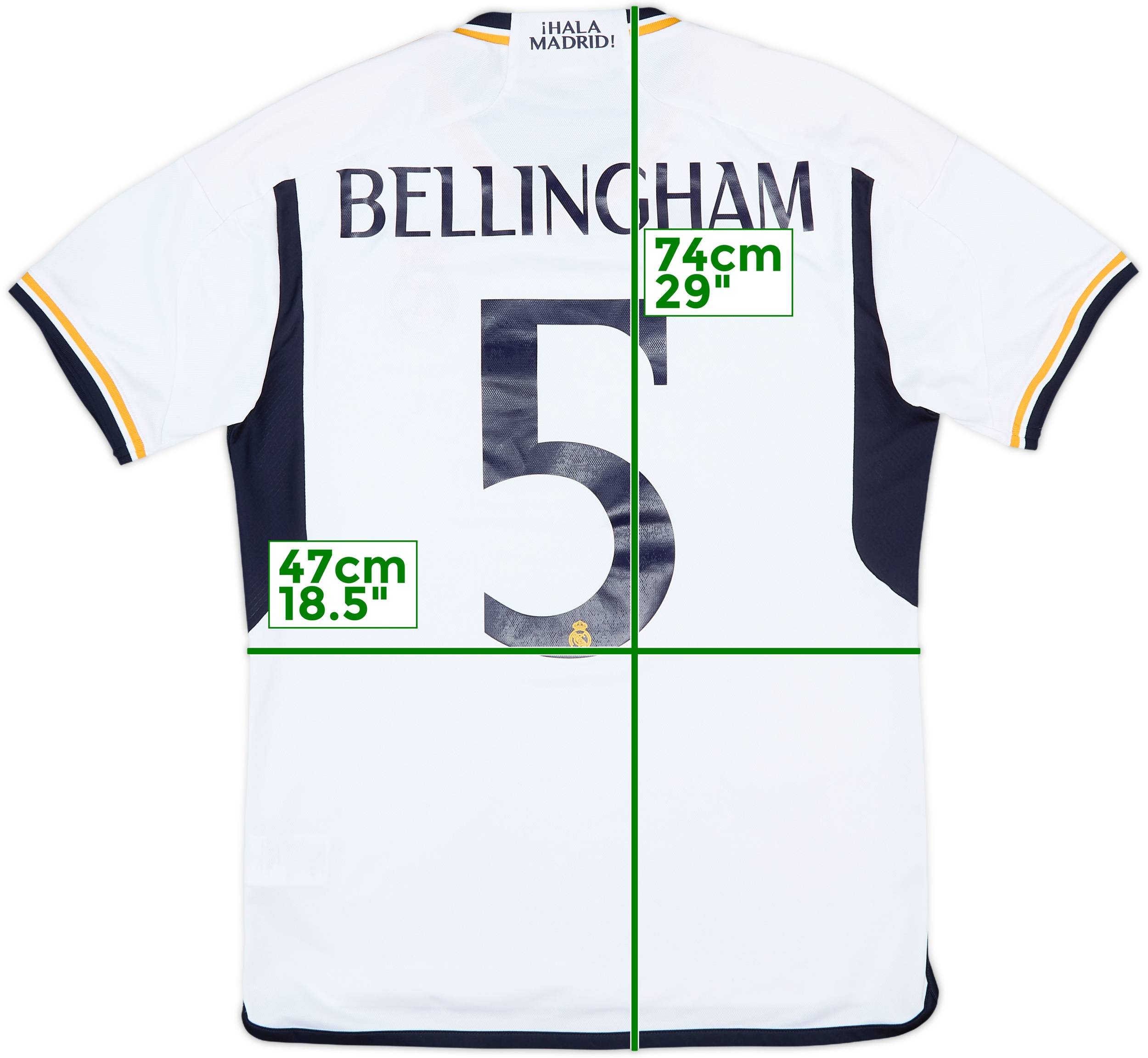 2023-24 Real Madrid Home Shirt Bellingham #5 - 7/10 - (M)