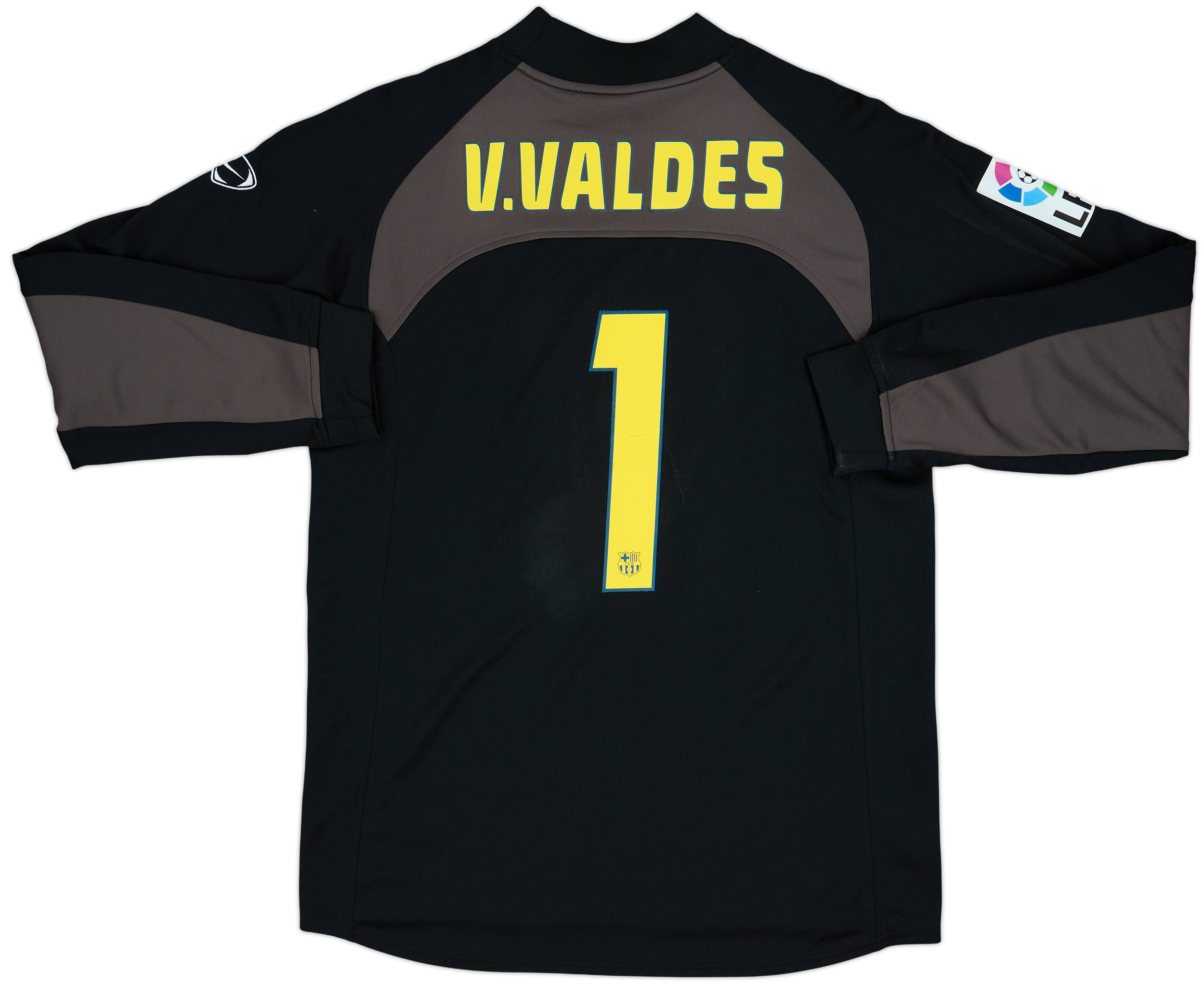 2004-05 Barcelona Player Issue GK Shirt V. Valdes #1 - 7/10 - (L)
