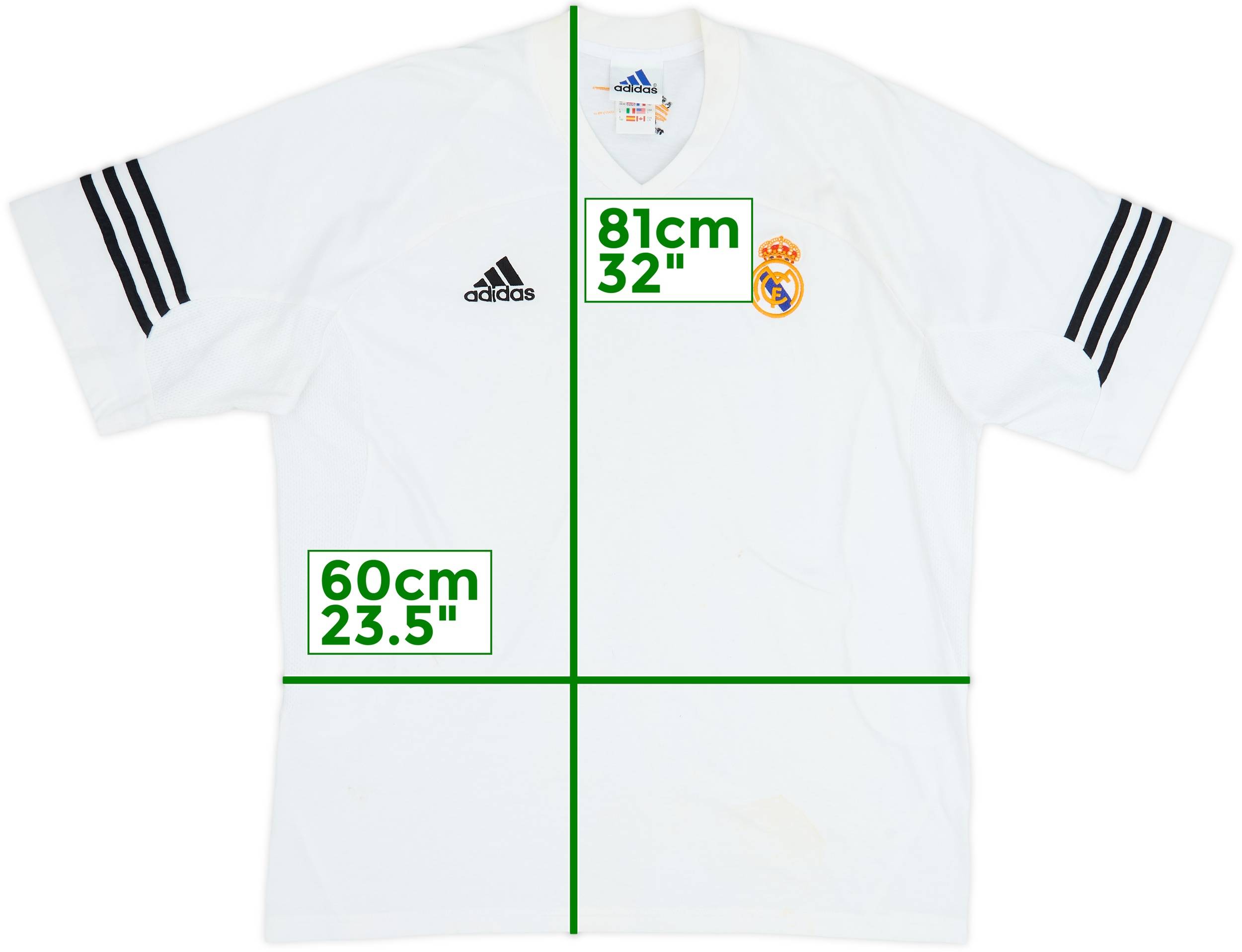 2002-03 Real Madrid adidas Cotton Tee - 6/10 - (L/XL)