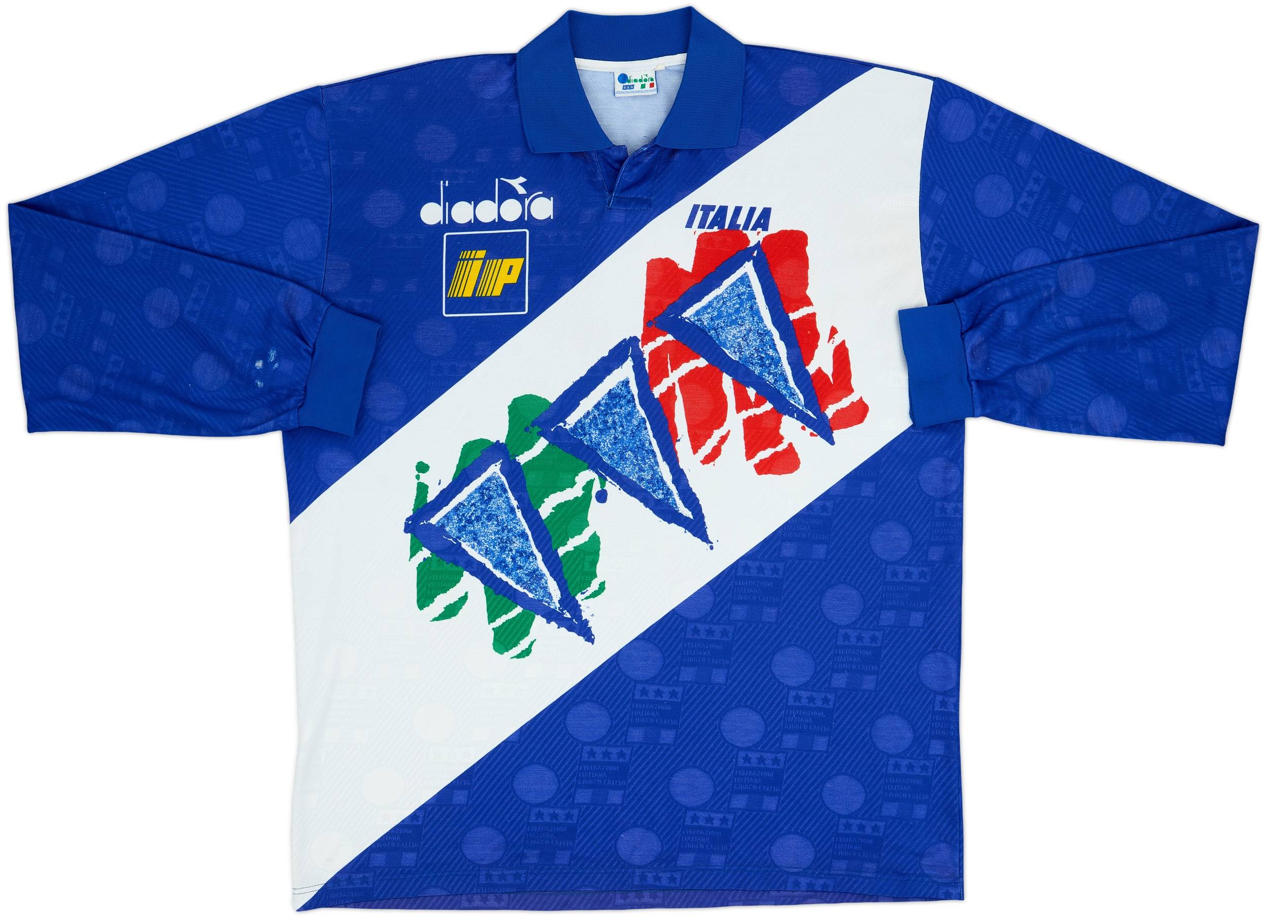 1994 Italy Diadora Training L/S Shirt - 6/10 - (XL)