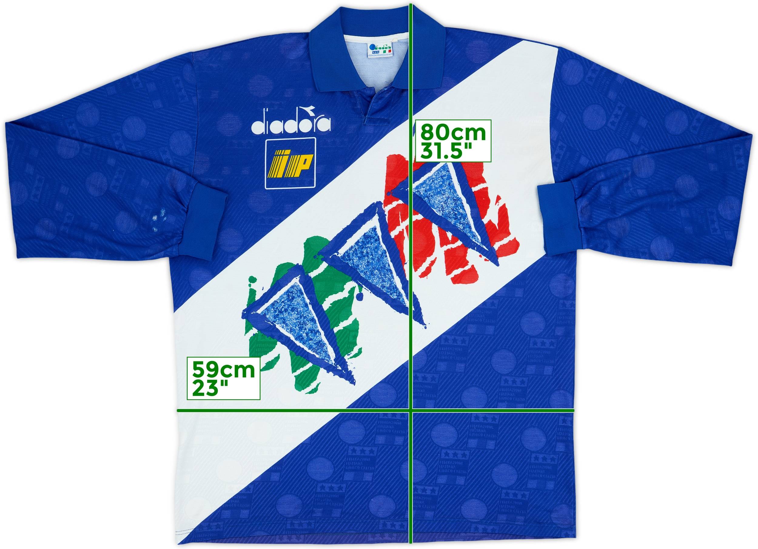 【モトハルさん専用】DIADORA XL 1994年 イタリア代表 セットアップ 1994 Italy Diadora Training L/S Shirt - 6/10 - (XL)