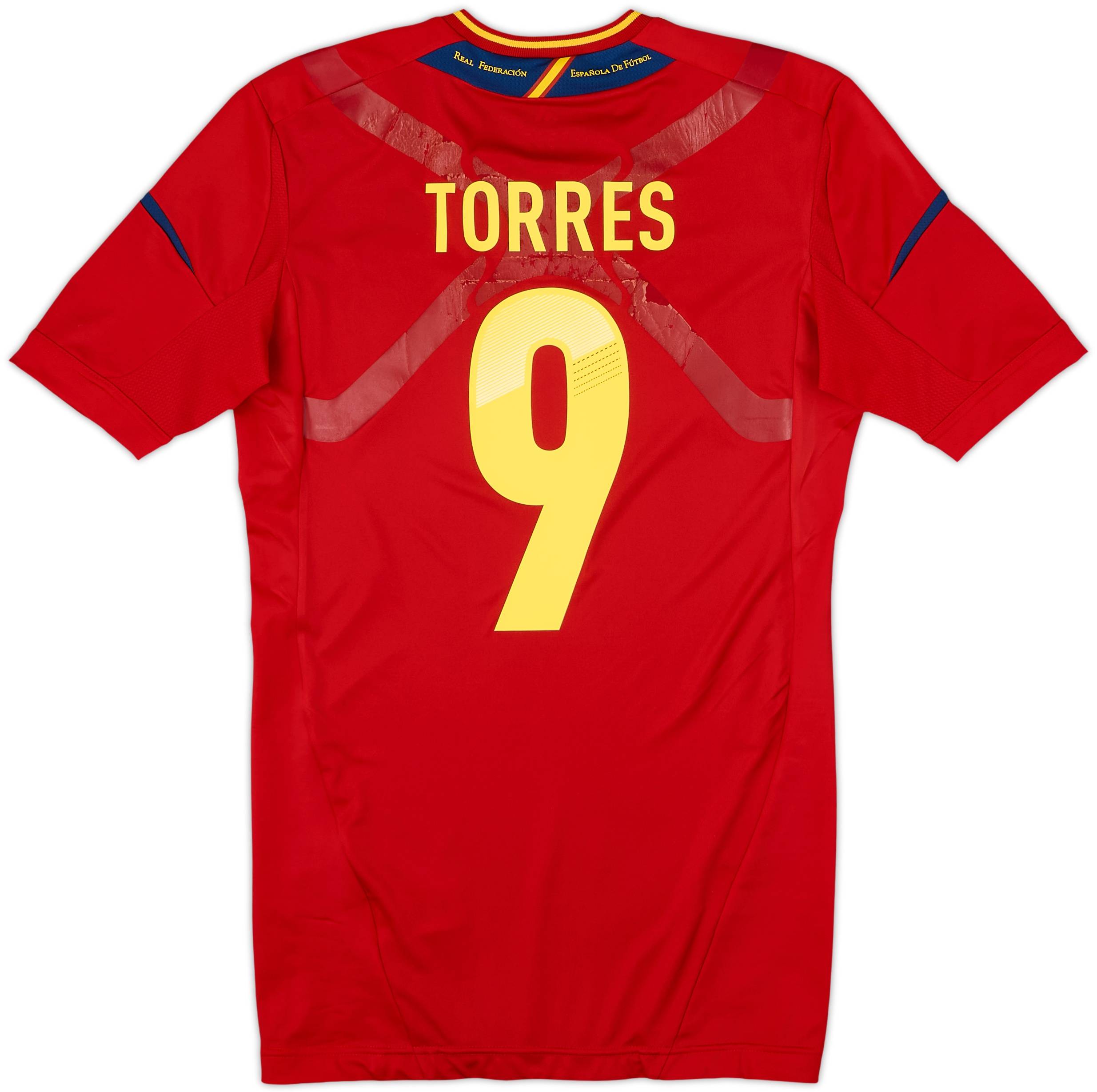 2011-12 Spain TechFit Player Issue Home Shirt Torres #9 - 6/10 - (M)