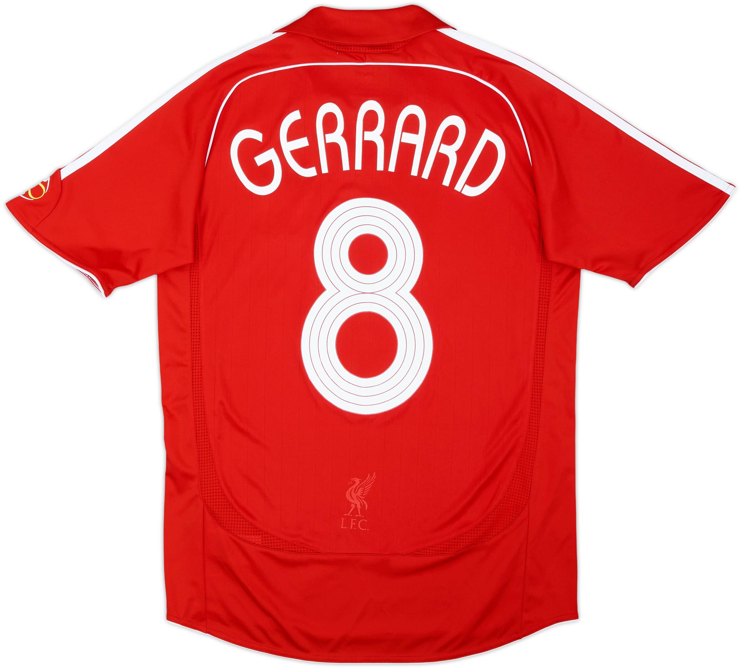 【超美品】Liverpool FC Gerrard 8 ユニフォーム 2006-08 Liverpool Home Shirt Gerrard #8 - 9/10 - (S)