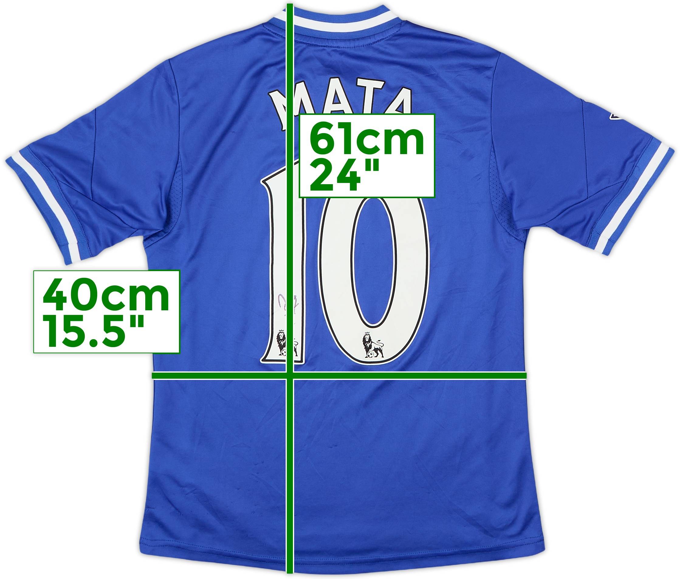 2013-14 Chelsea Signed Home Shirt Mata #10 - 7/10 - (M.Boys)
