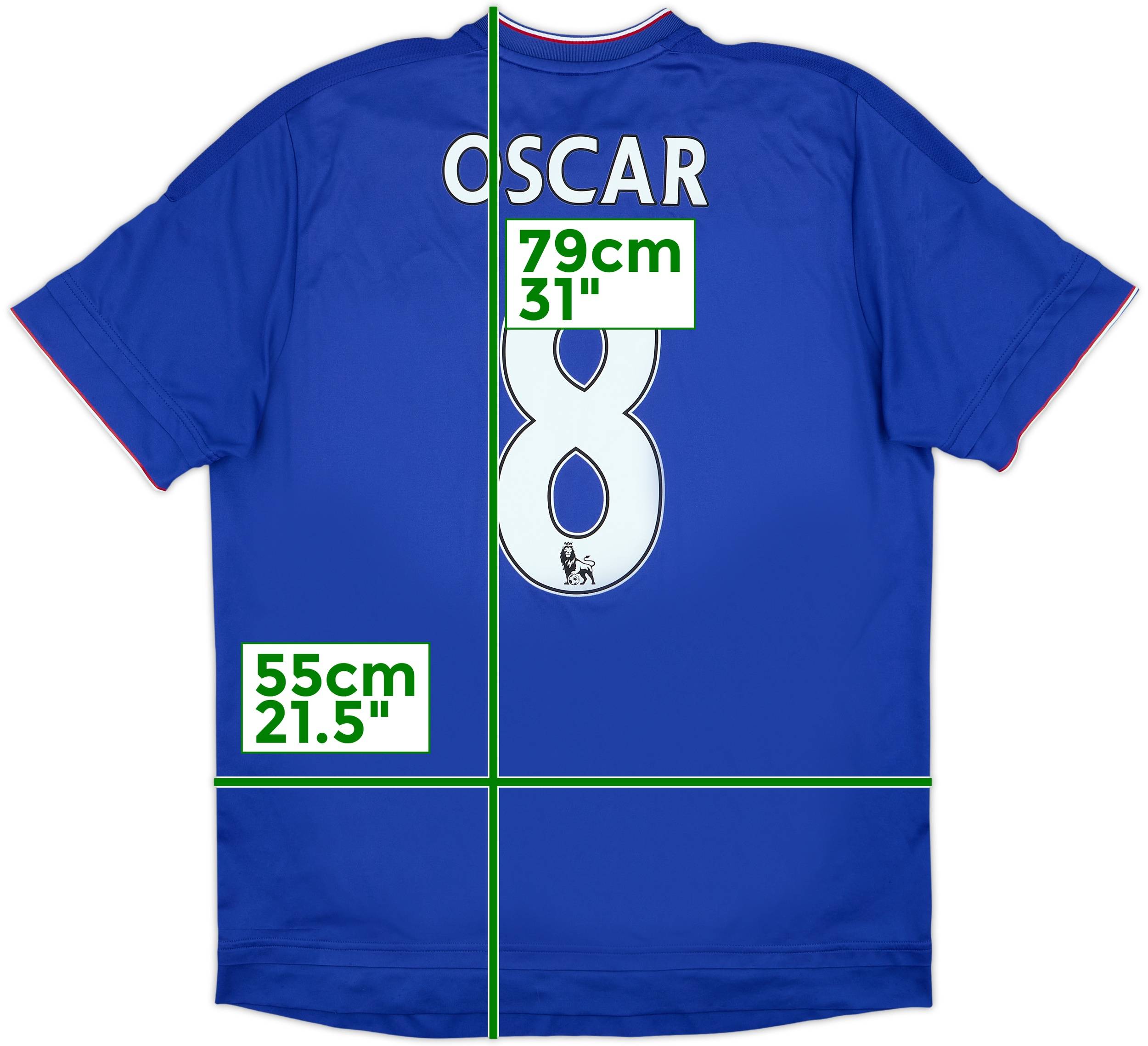 2015-16 Chelsea Home Shirt Oscar #8 - 6/10 - (XL)