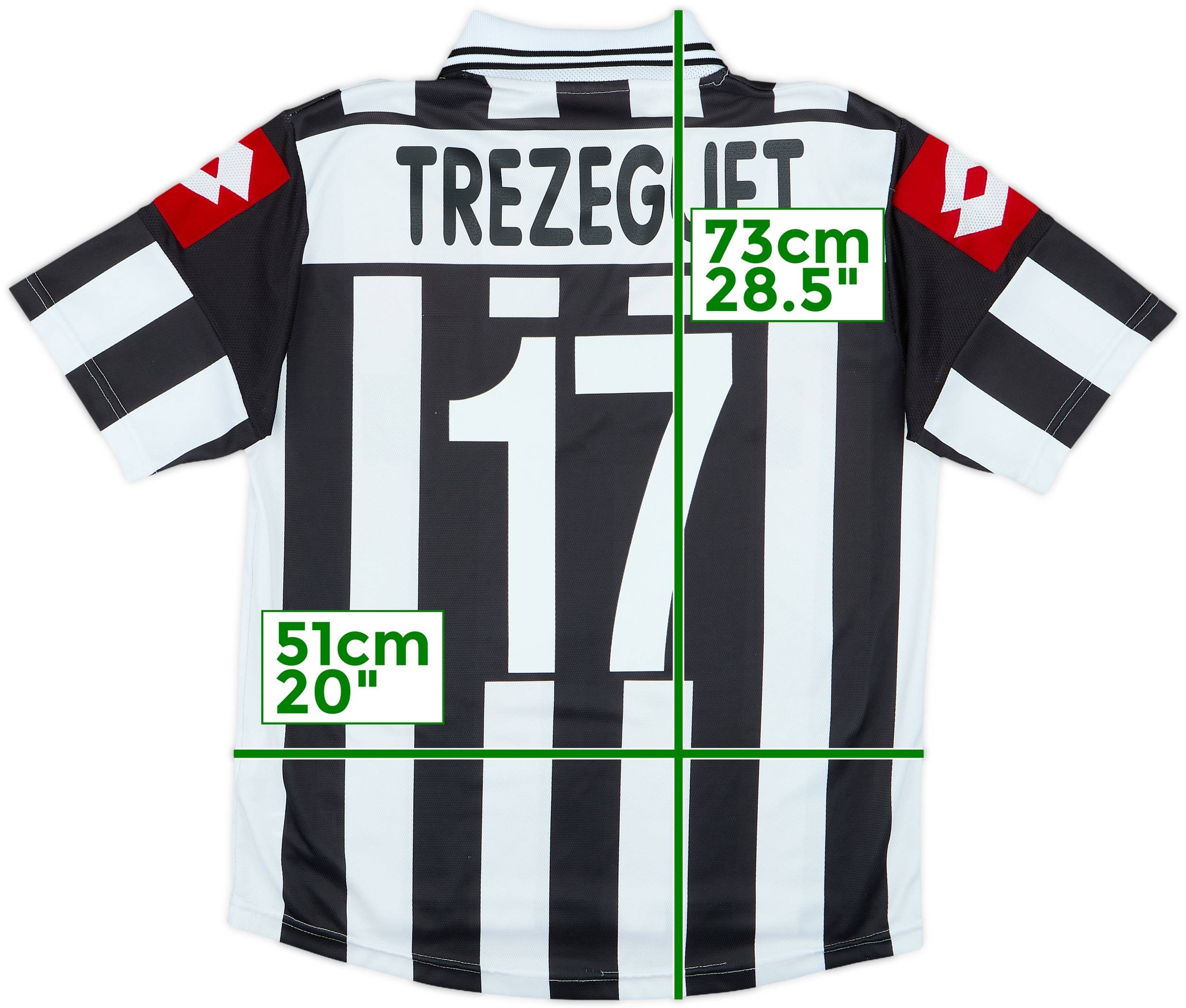 2001-02 Juventus Home Shirt Trezeguet #17 - 7/10 - (M)