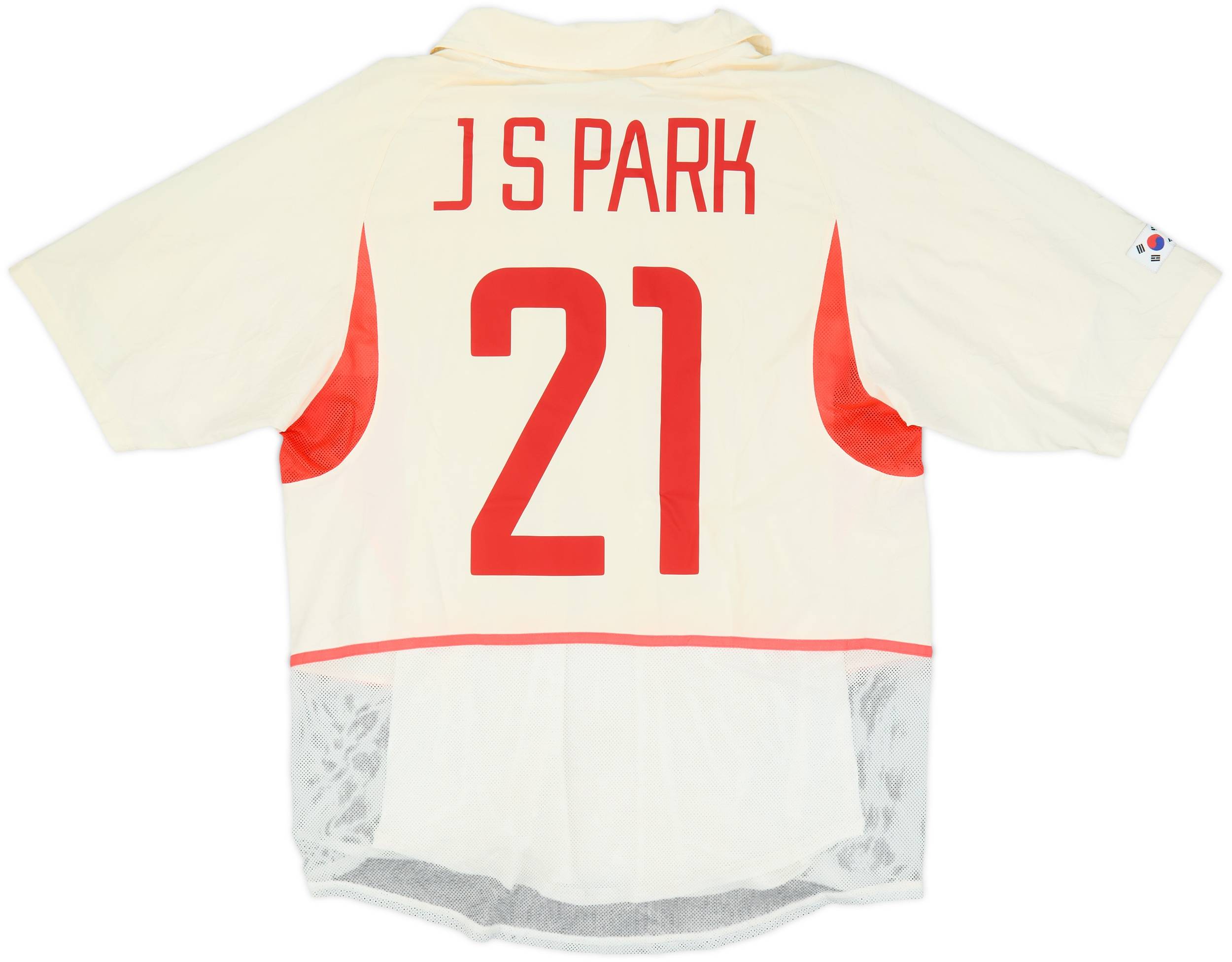 2002-03 South Korea Player Issue Away Shirt J S Park #21 - 6/10 - (M)
