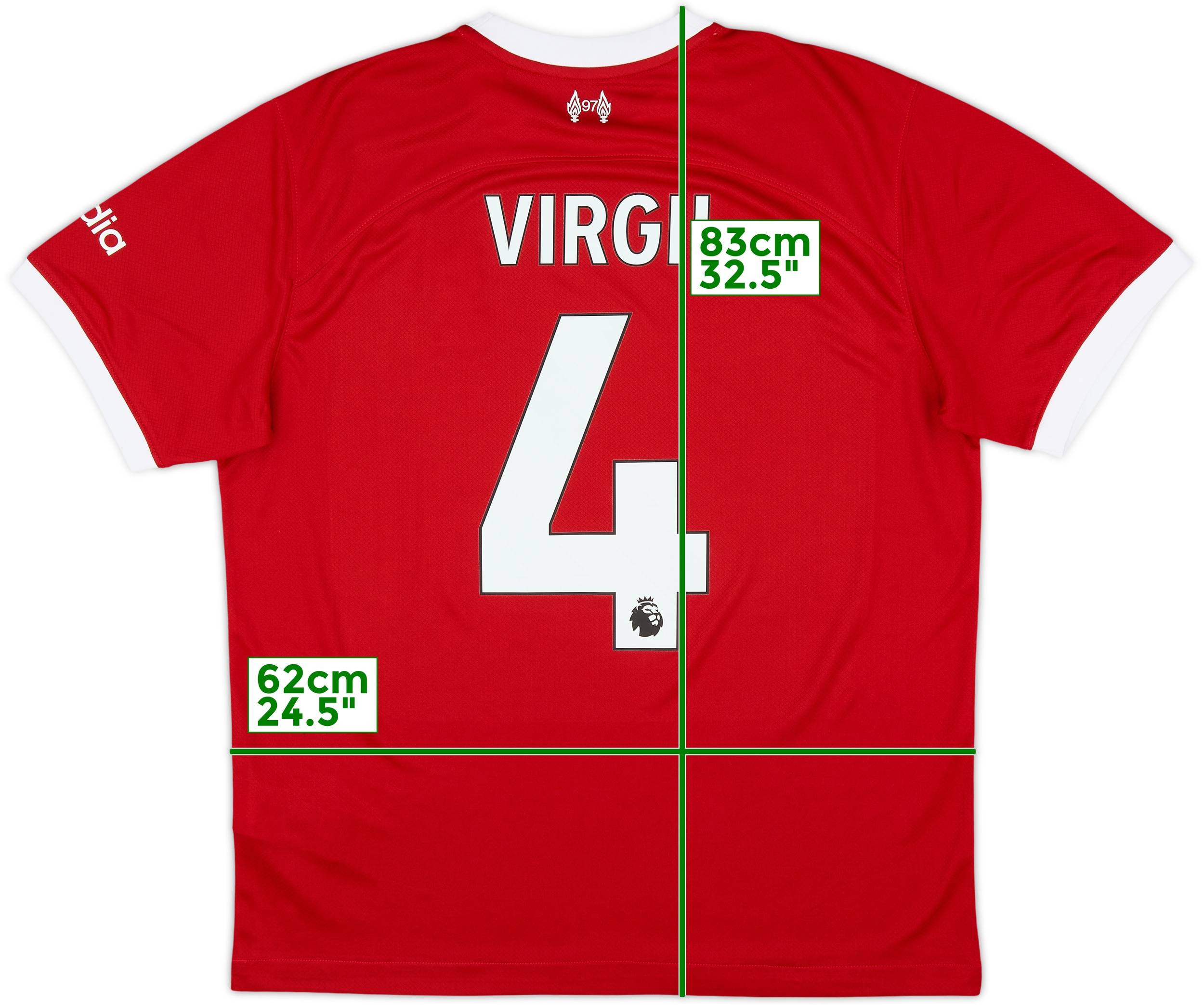 リバプール VIRGIL 4 シャツ 赤 43f763404eaf3e2a60ce4a2c70e309
