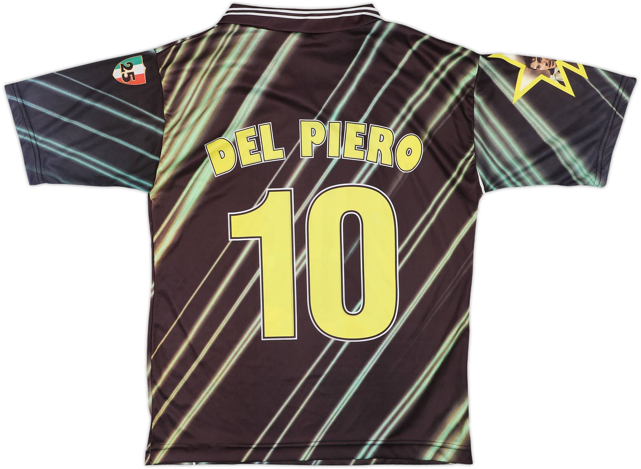 1997-98 Juventus Graphic Fan Shirt Del Piero #10 - 9/10 - (L/XL)