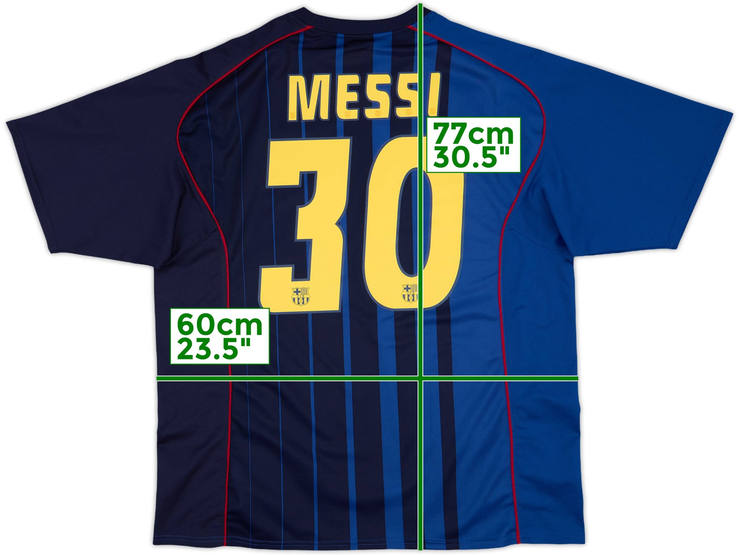 2004-05 Barcelona Basic Away Shirt Messi #30 - 8/10 - (XXL)