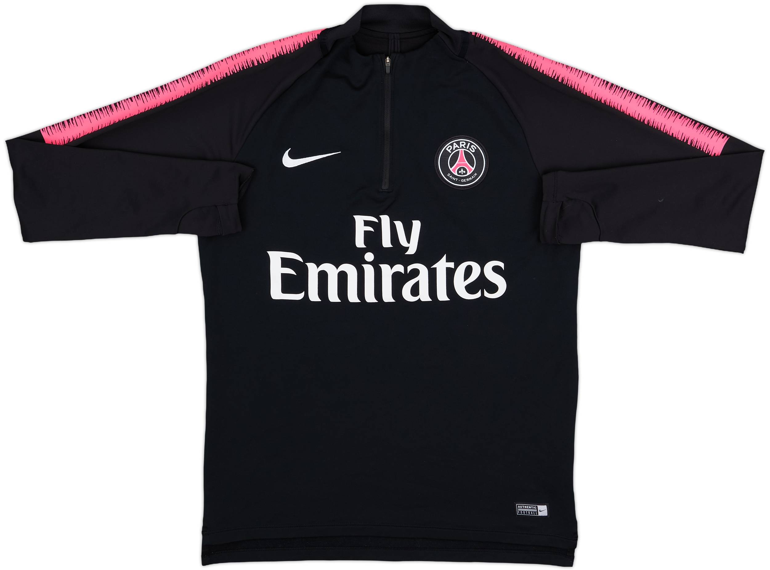 2018-19 Paris Saint-Germain Nike 1/4 Zip Training Top - 8/10