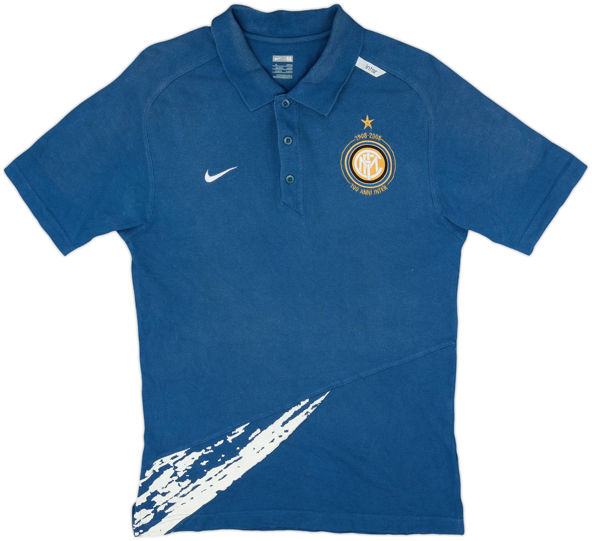ウェア NIKE INTER MILANO 07/08 GAME SHIRT 2007-08 Inter Milan Nike Polo Shirt - 8/10 - (M)