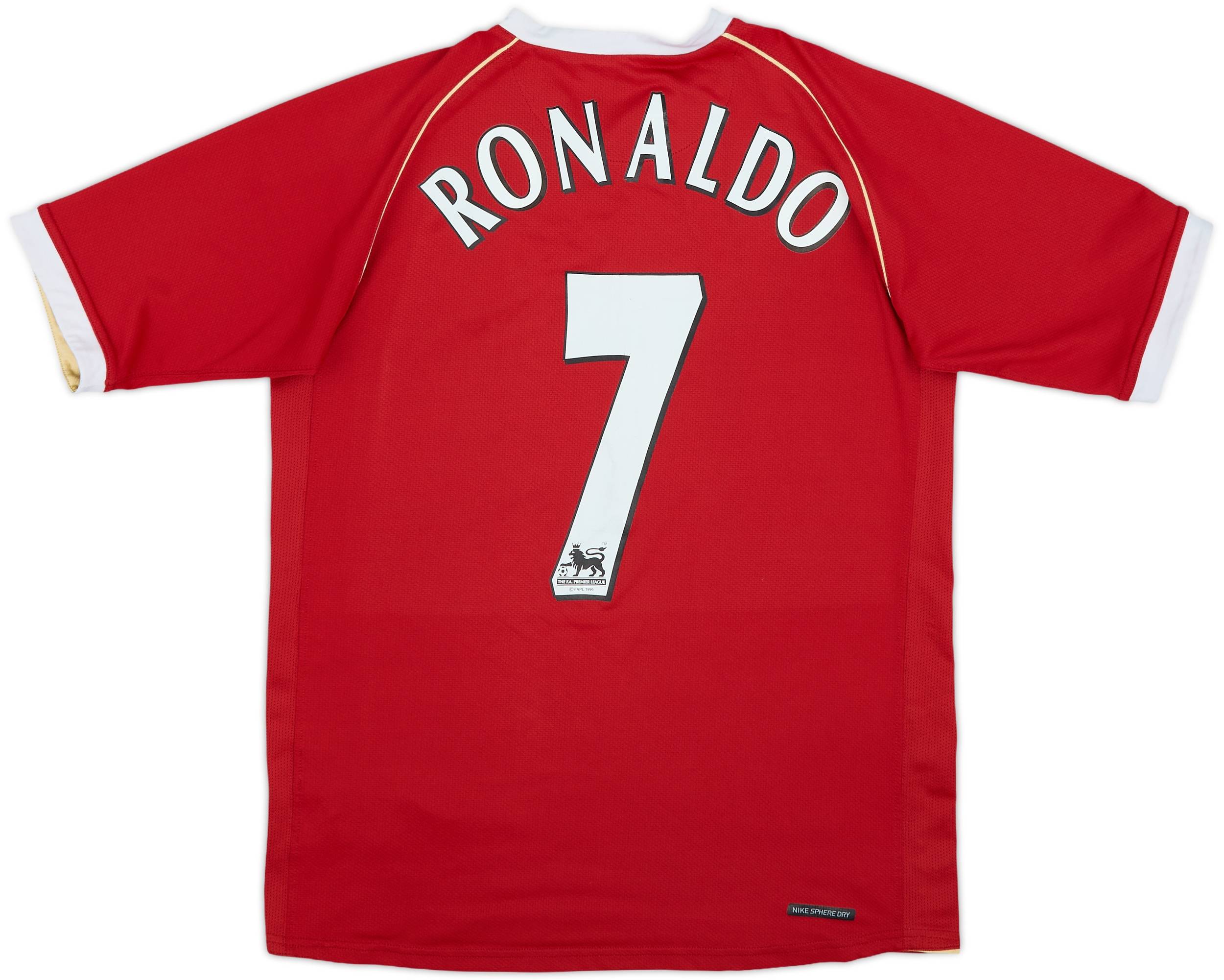 Nike Manchester United RONALDO 7 ユニフォーム 2006-07 Manchester United Home Shirt Ronaldo #7 - 7/10 - (XL.Boys)