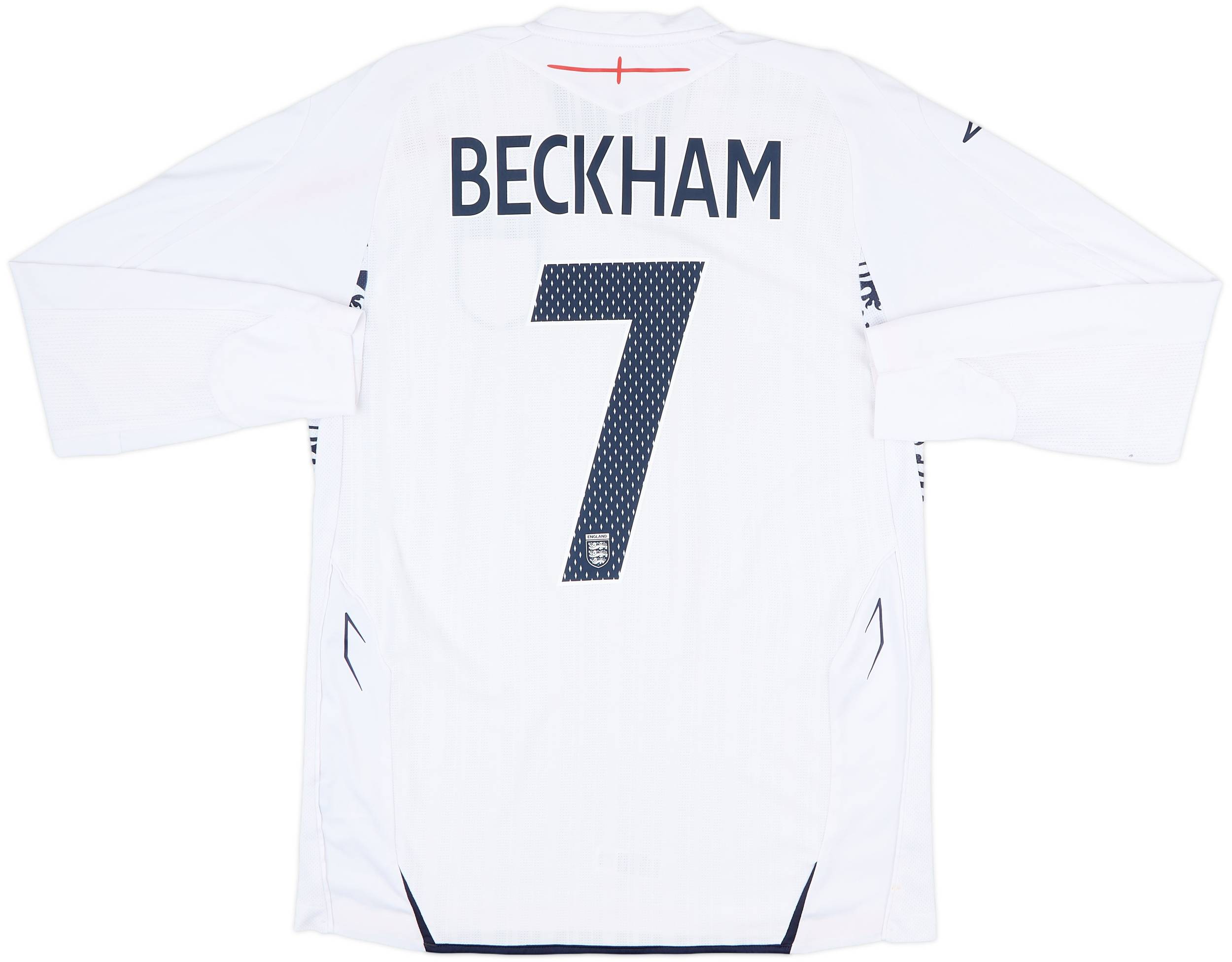 【正規品 01-03 England  L/S Beckham #7】 2001-03 England Home Shirt Beckham #7