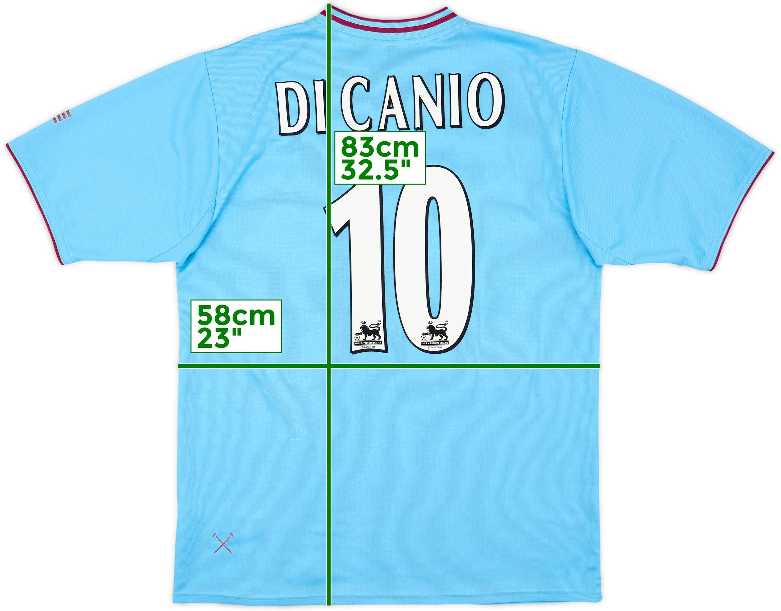 2001-03 West Ham Away Shirt Di Canio #10 - 6/10 - (L)