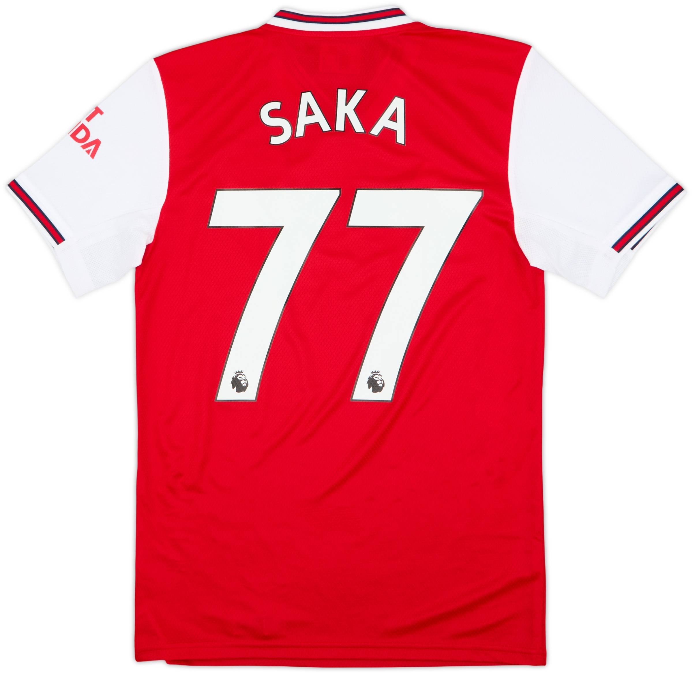 2019-20 Arsenal Home Shirt Saka #77 (XS)