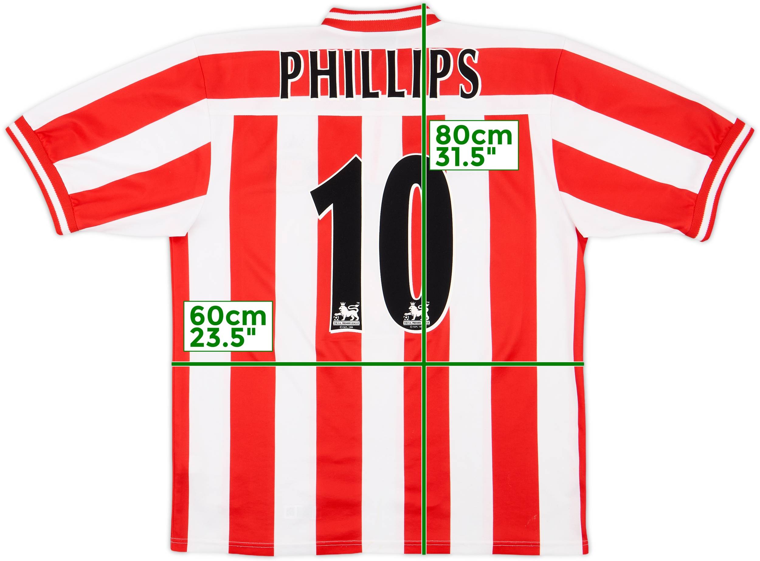 【正規品 00-02 Sunderland  Phillips #10】 1999-00 Sunderland Home Shirt Phillips #10 - 8/10 - (L)