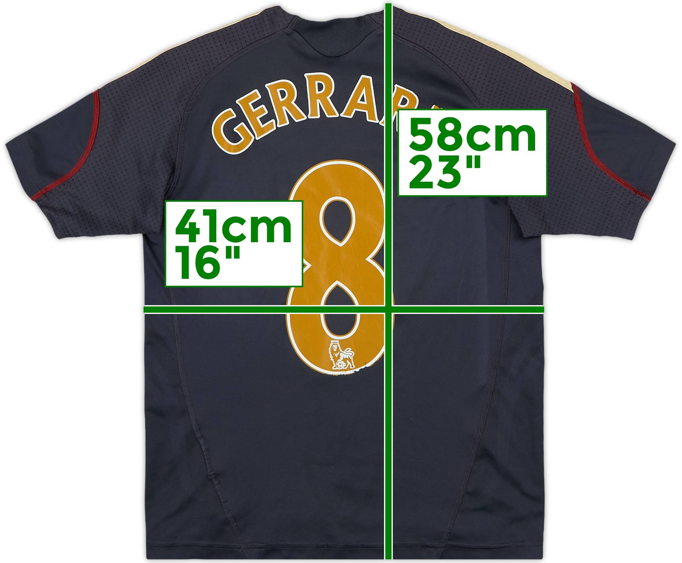 a*a様 リバプール GERRARD 8番 アウェイ　09 2009-10 Liverpool Away Shirt Gerrard #8 - 6/10 - (S.Boys)