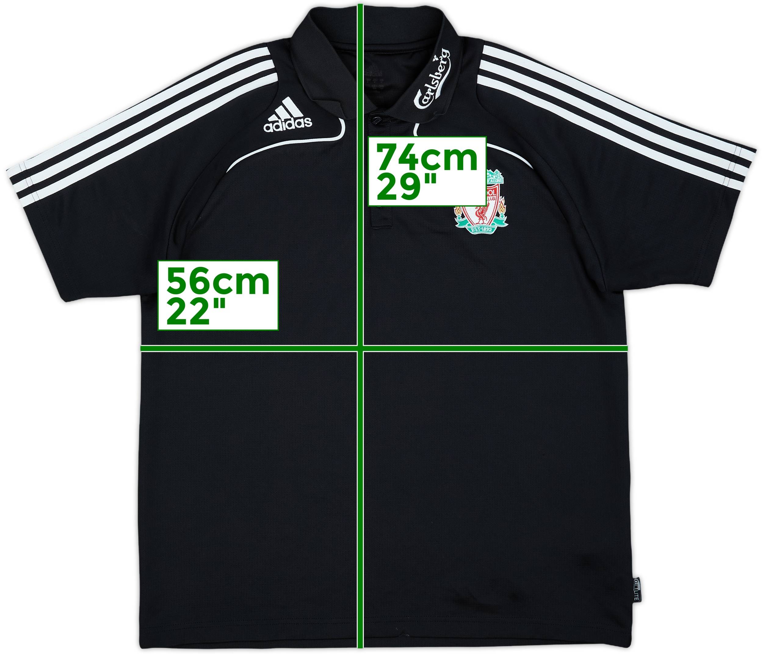 adidas Liverpool ノースリーブシャツ 2008-09 Liverpool adidas Polo Shirt - 8/10 - (L)