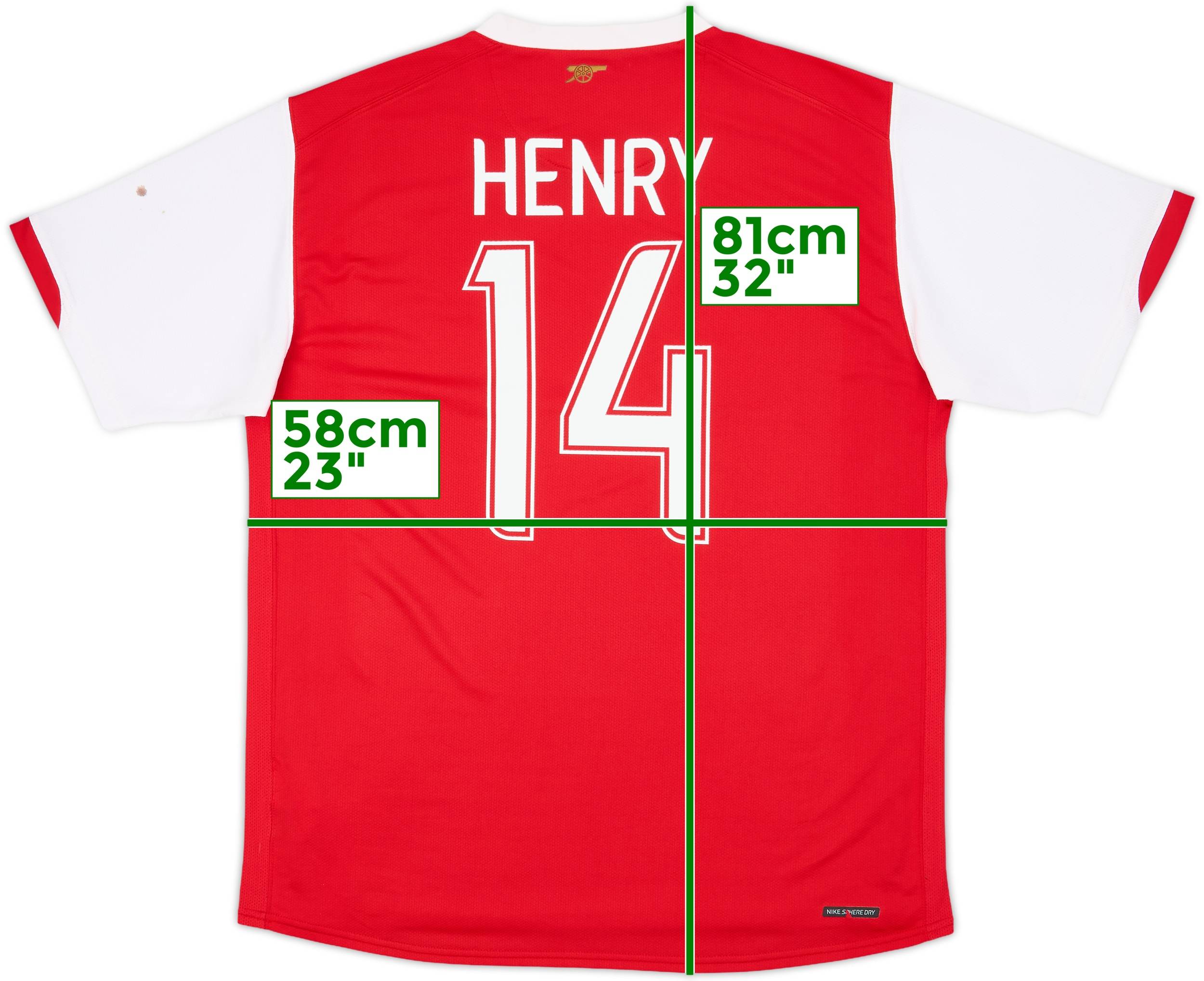 2006-08 Arsenal Home Shirt Henry #14 - 6/10 - (XL)