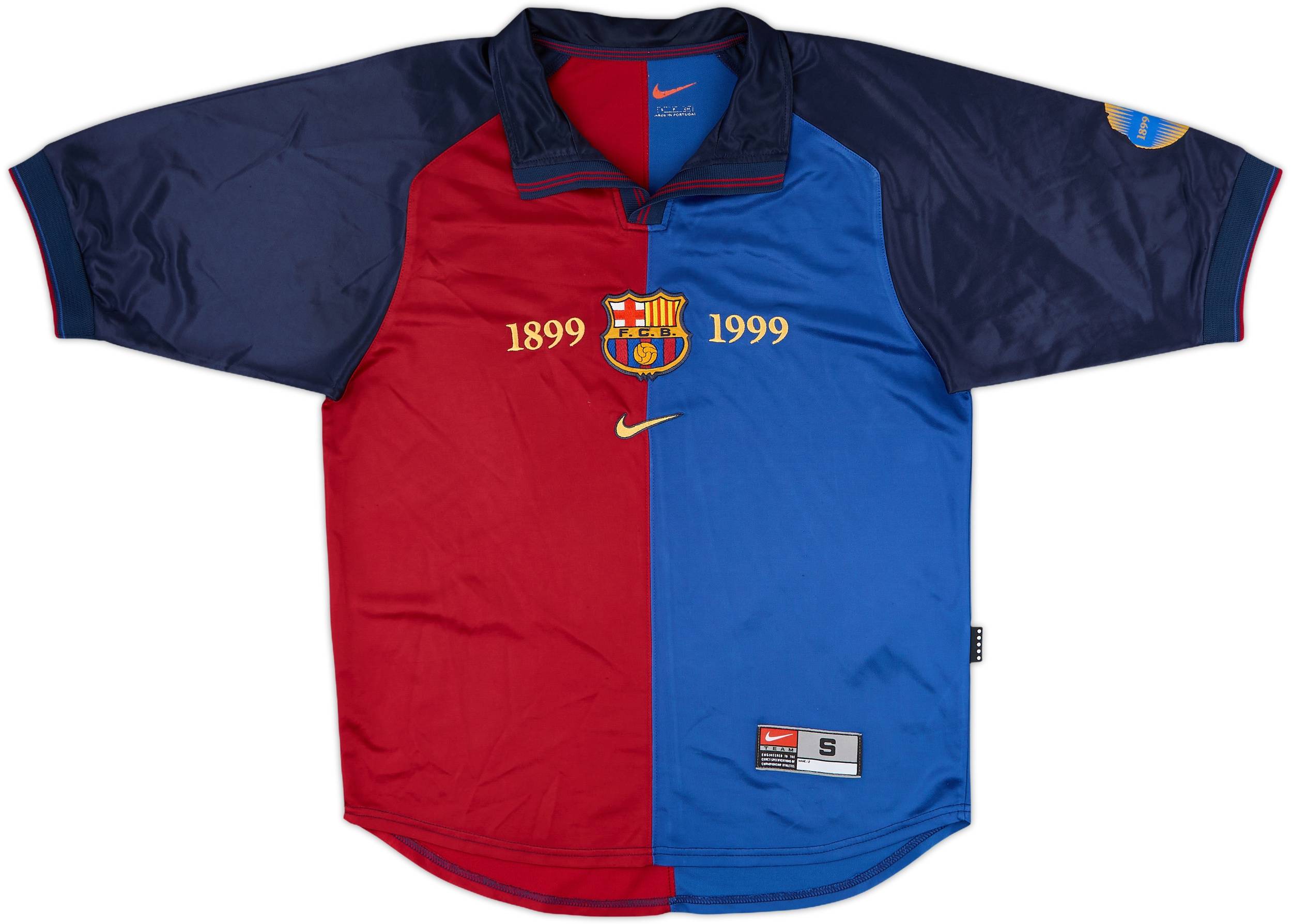 Nike FC Barcelona 復刻1999 100周年記念ジャージ Barcelona 1998 1999 Nike Jacket Track Top Vintage Football S