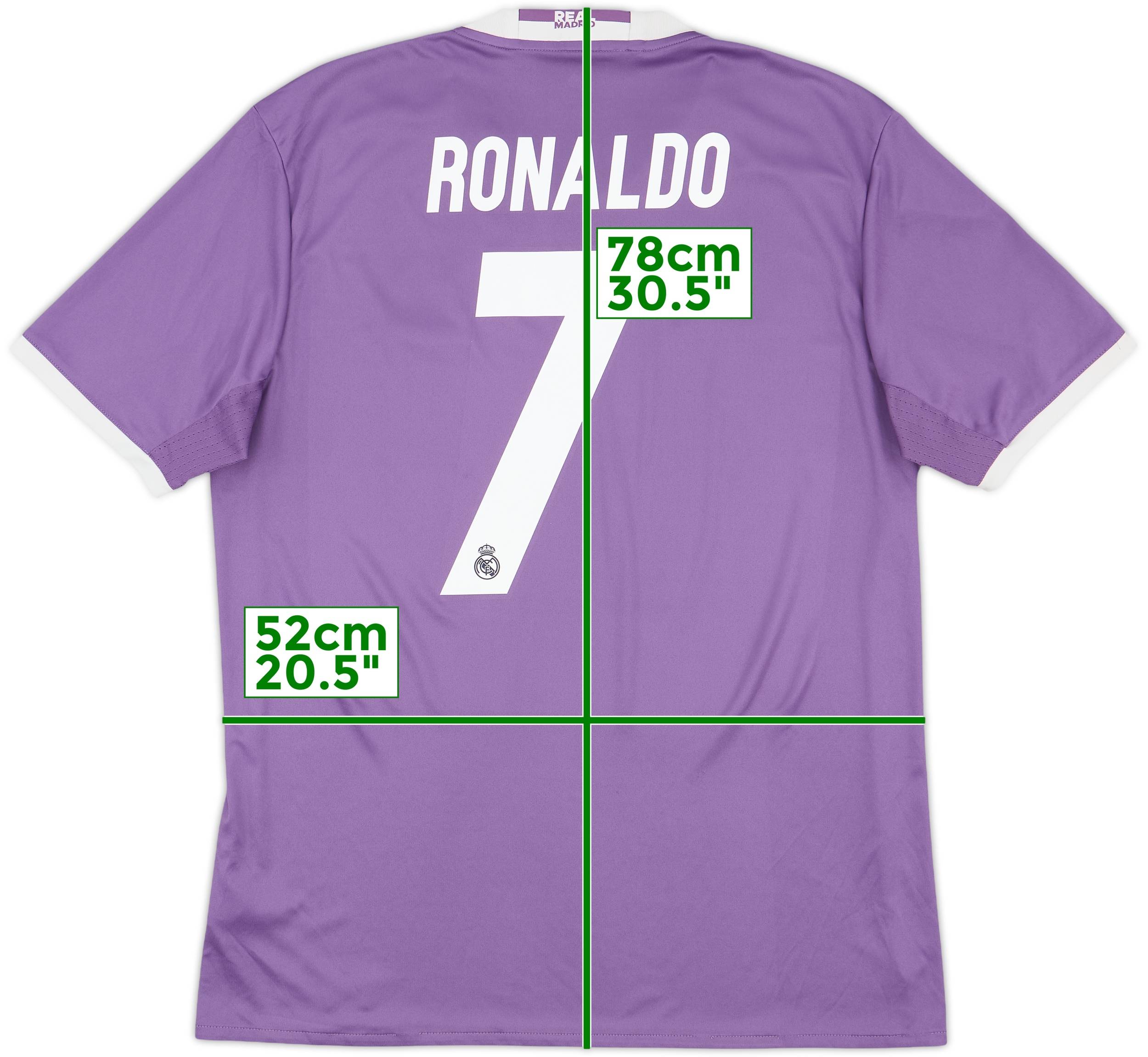 新品 16-17 レアル・マドリード RONALDO 7 半袖シャツ adidas レアルマドリード 21/22 ユニフォーム ホーム 半袖