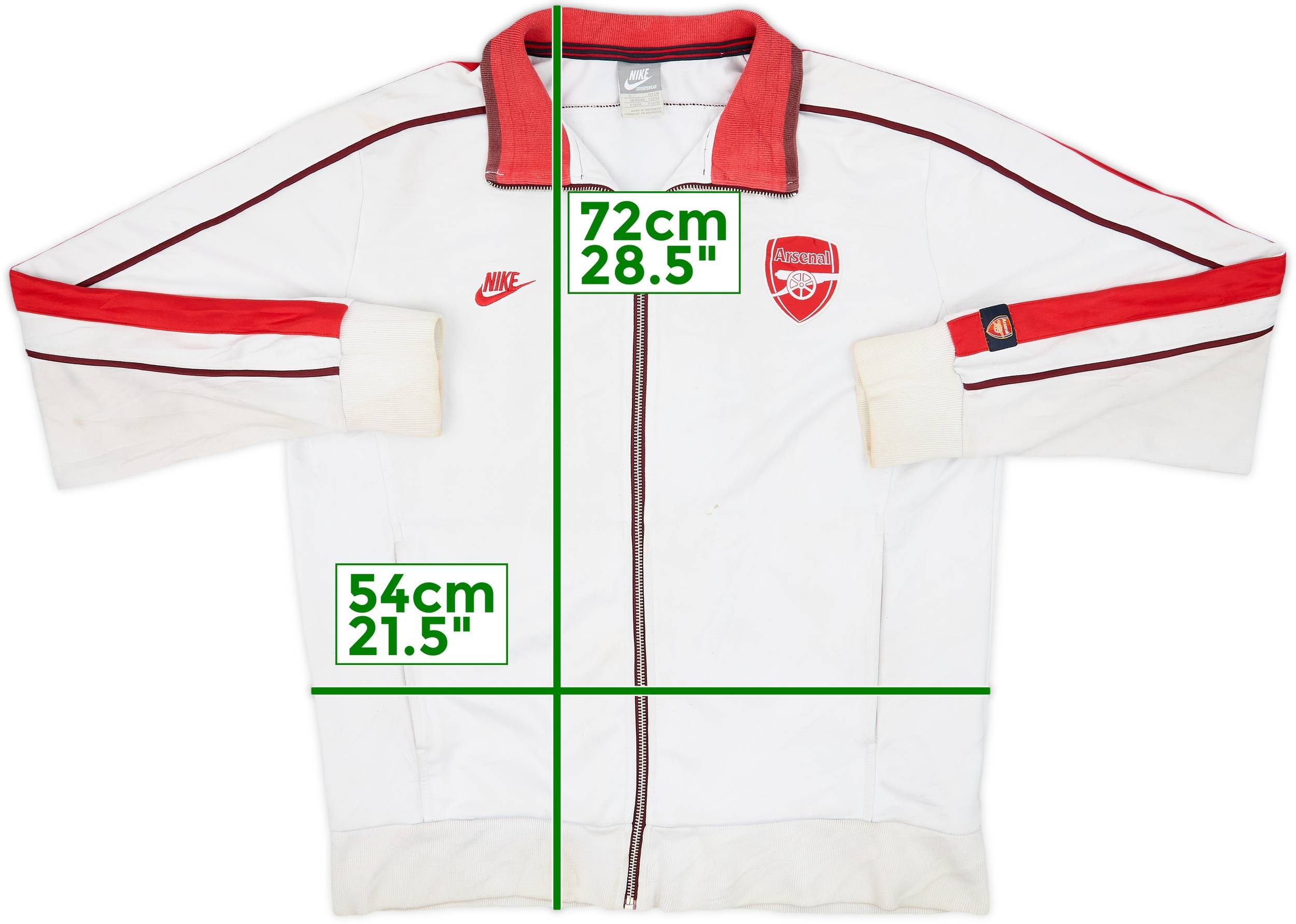 デットストック　arsenal NIKEオフィシャルコーチジャケット 2008-09 Arsenal Nike Track Jacket - 6/10 - (L)