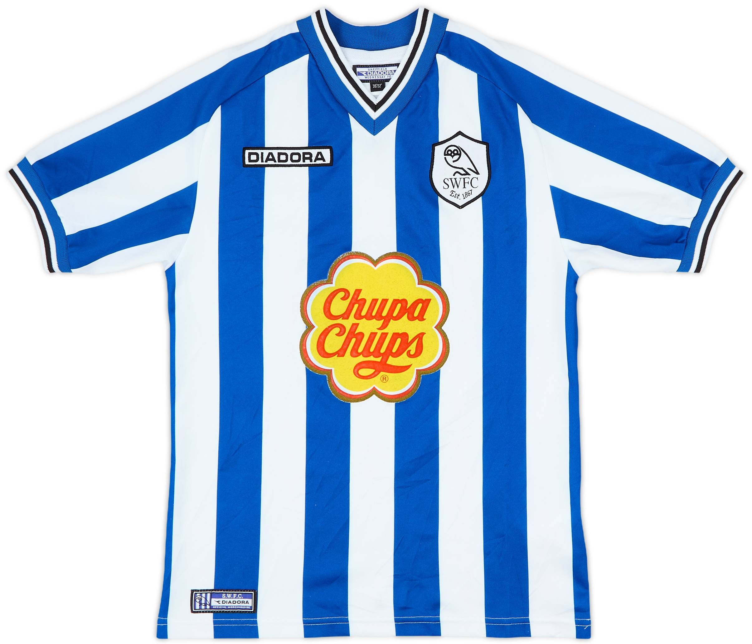 2001-03 Sheffield Wednesday Home Shirt - 8/10 - (L.Boys)
