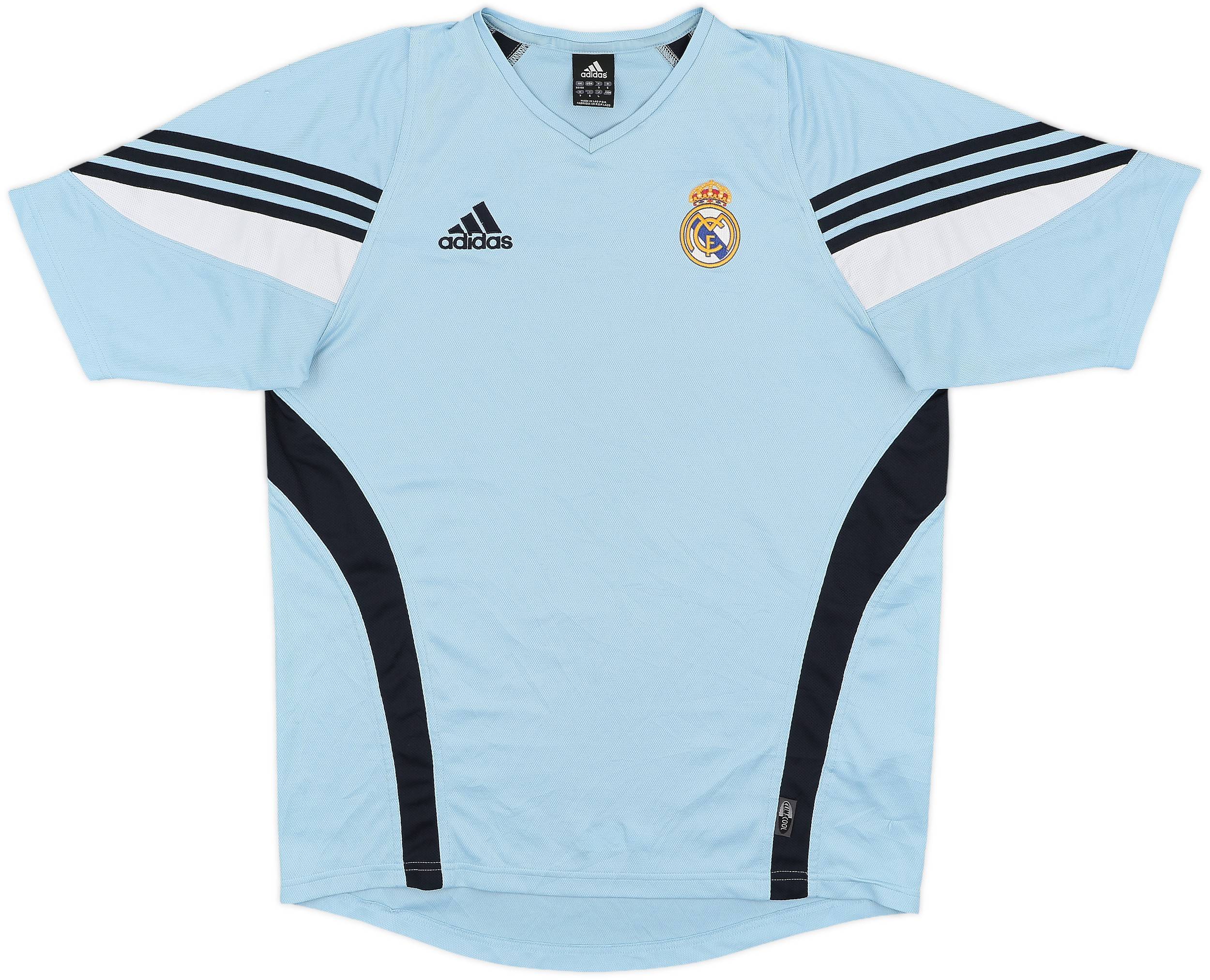 adidas Real Madrid シャツ Mサイズ 水色 REAL MADRID M Blue 80's 90's Design Jersey Camiseta Shirt