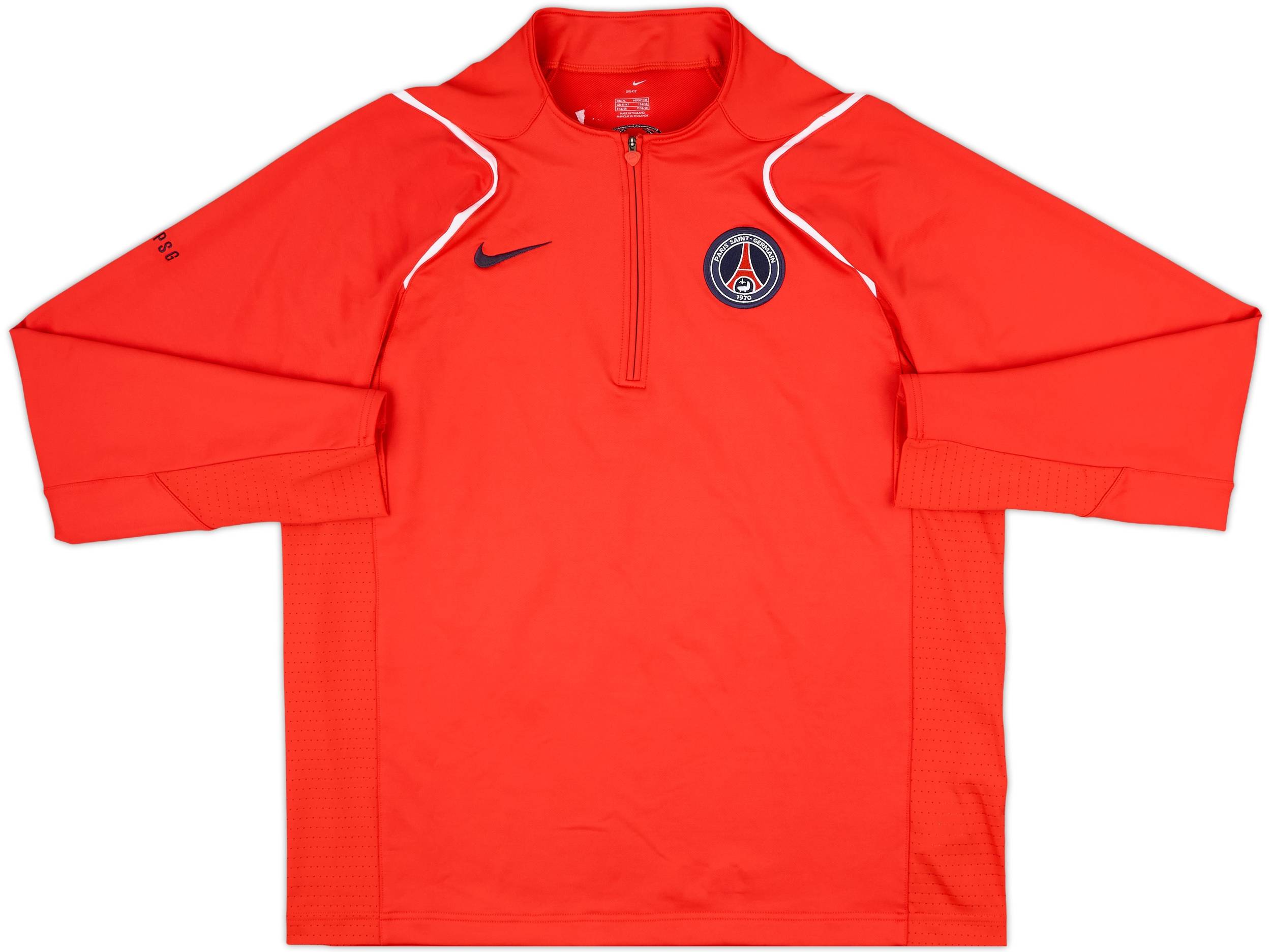 2006-07 Paris Saint-Germain Nike 1/4 Zip Drill Top - 8/10 - (XL)