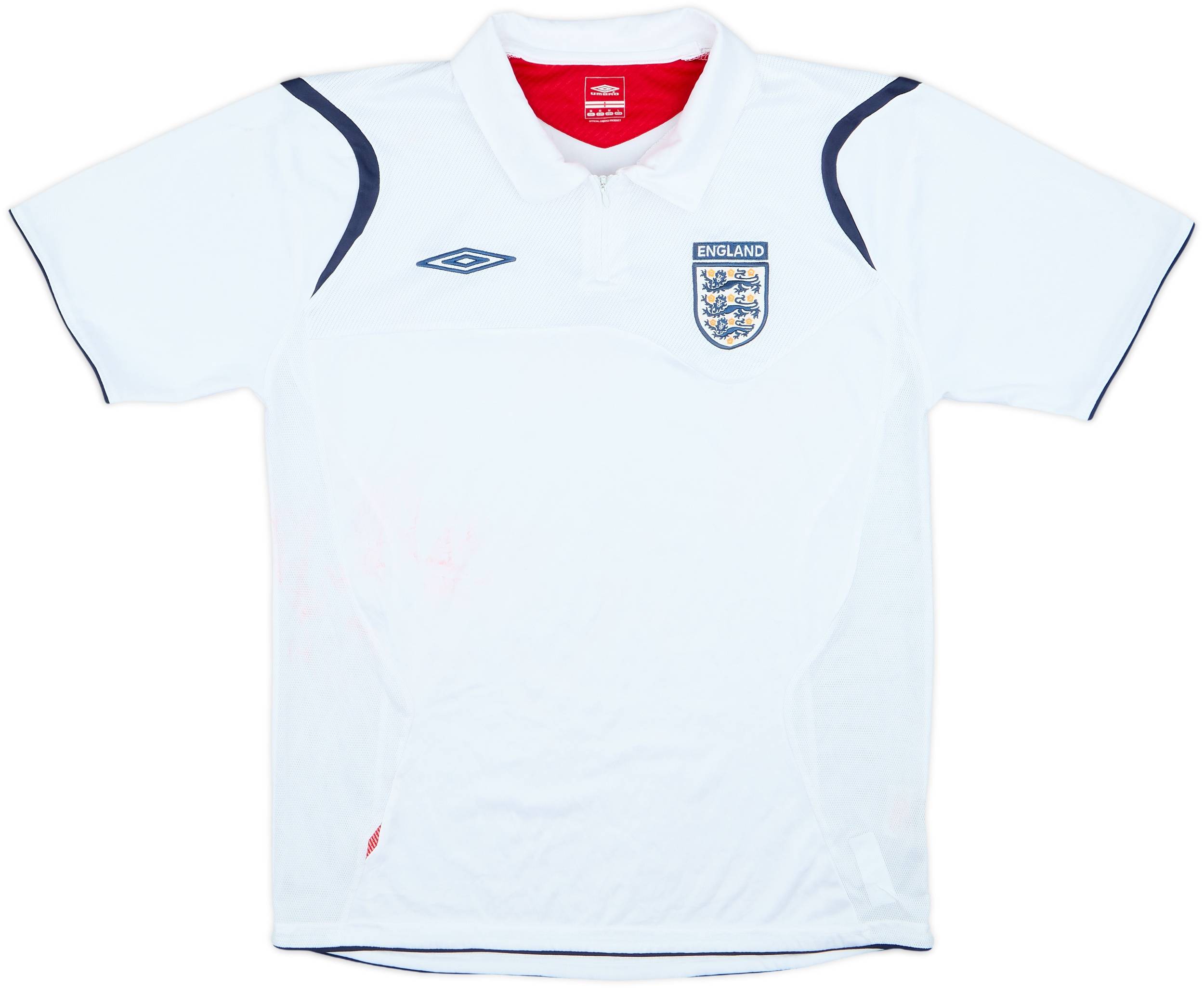 2006-07 England Umbro 1/4 Zip Training Shirt - 5/10 - (M)